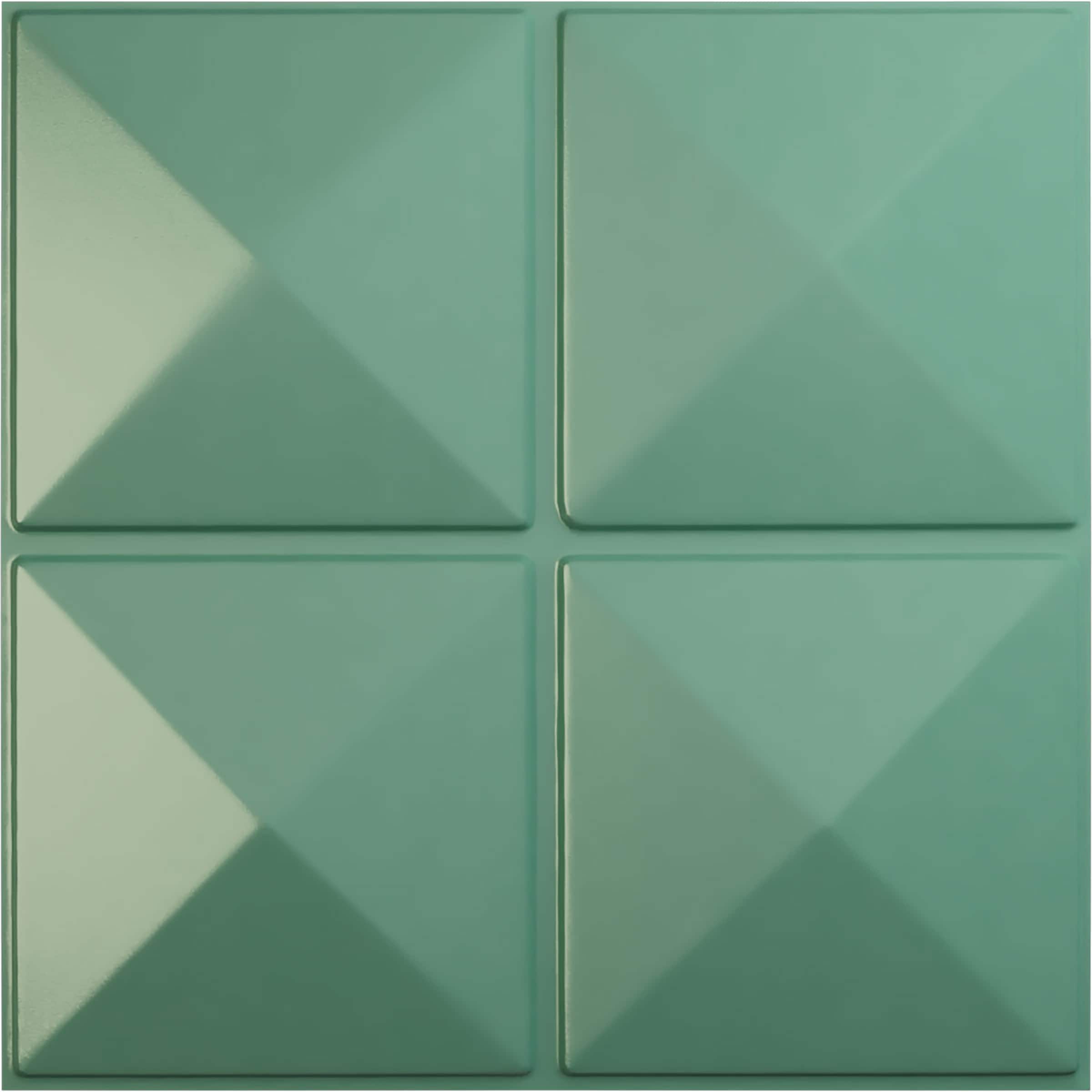 Ekena Millwork WP20X20RIFSM 19-5/8-in x 19-5/8-in Embossed Paintable/Stainable Green PVC Wall Panel (