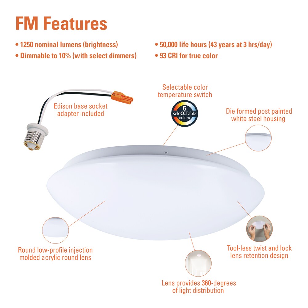 HALO FM119S1EWHR flushmounts - View #4