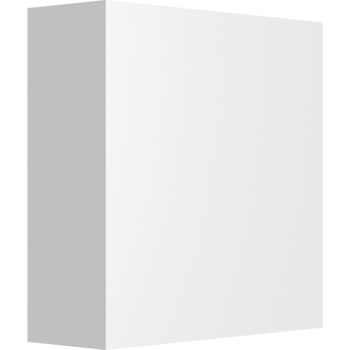 Ekena Millwork ROSP030X030X100SDG00 Standard Sedgwick with Square Edge 3-in x 3-in Square Unfinished PVC Rosette
