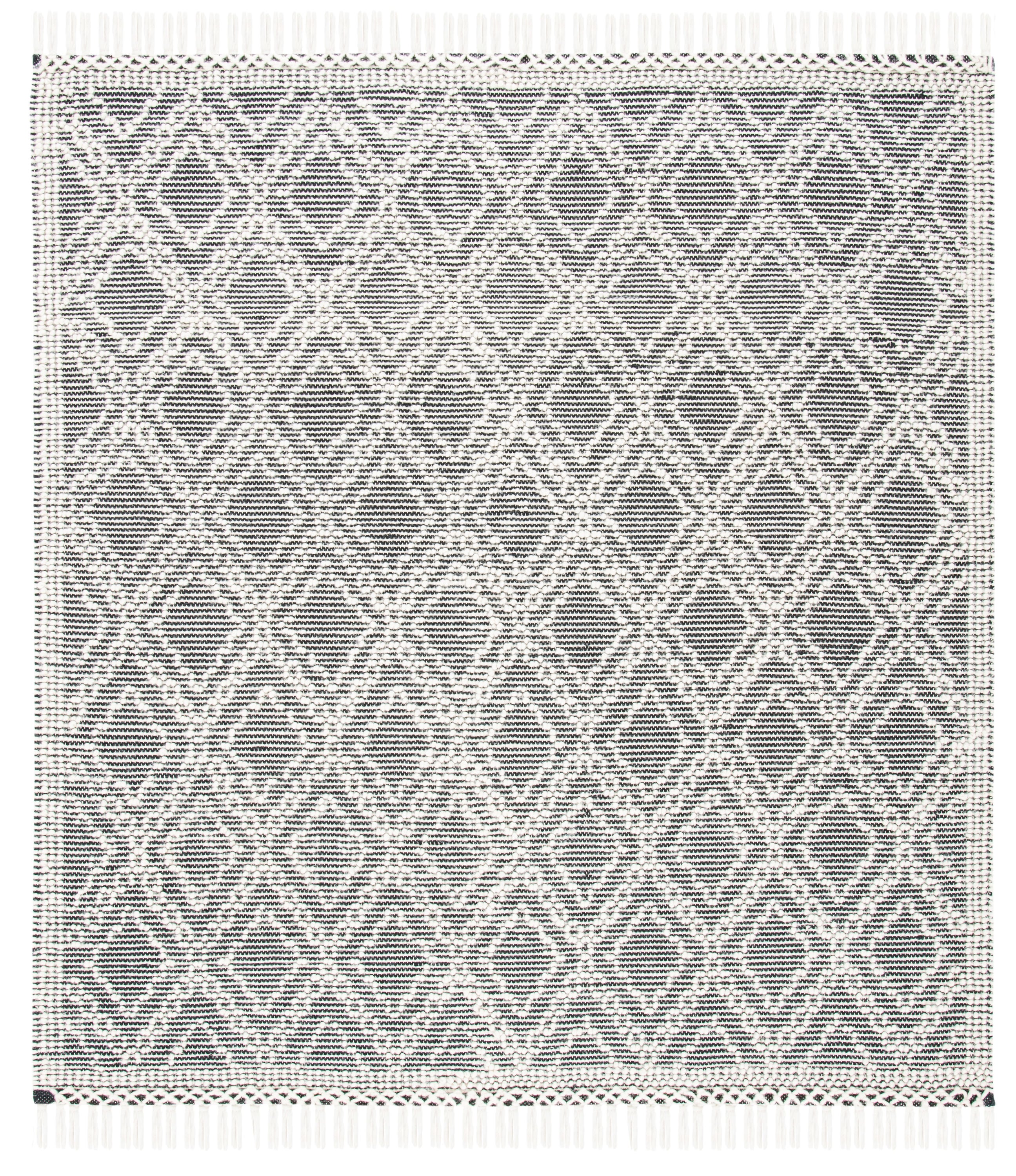 Ivory Coast Artisan 6' Square Hand-Tufted Wool Rug