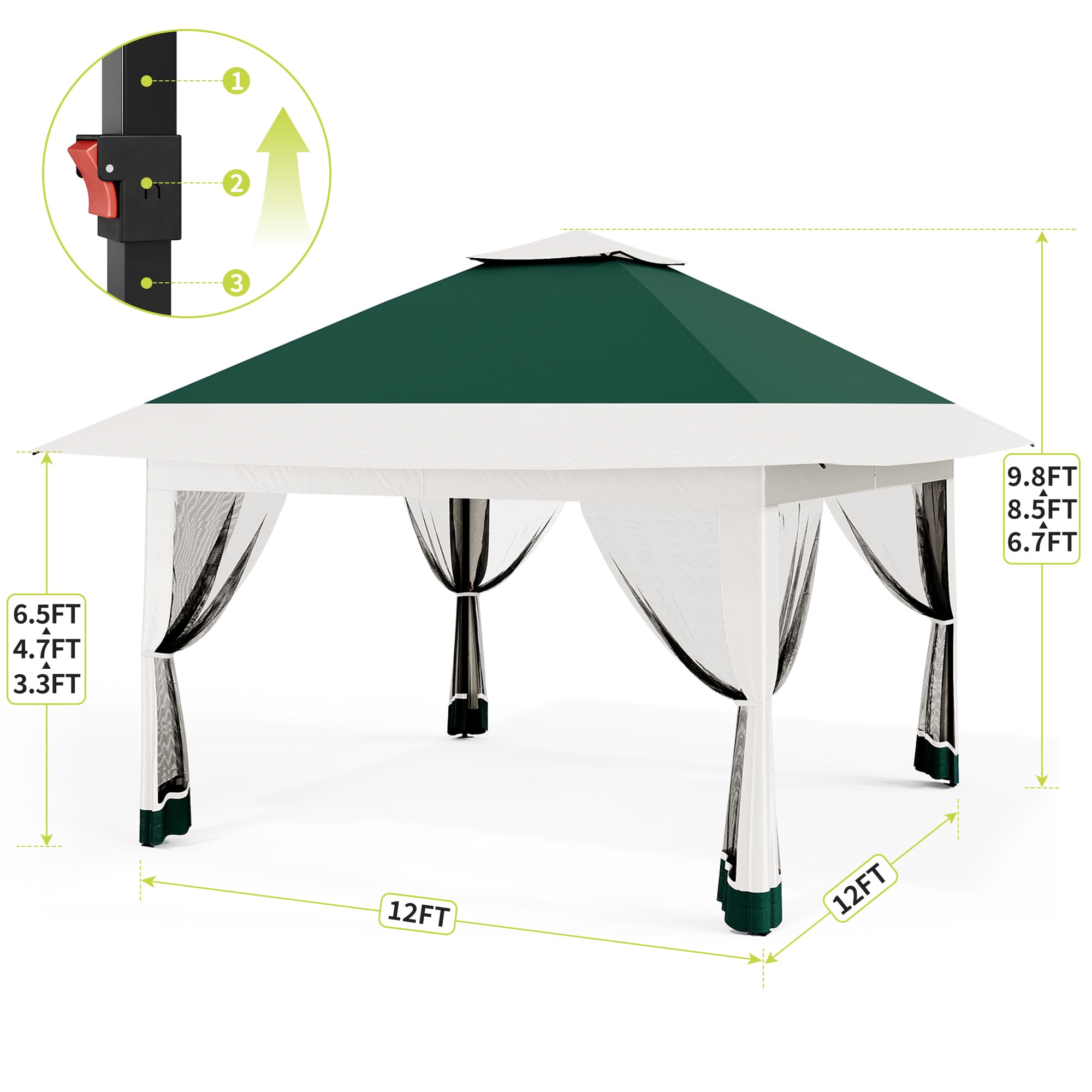 GarveeLife 12BPTNJY Wood-Resin-Gazebos - View #3