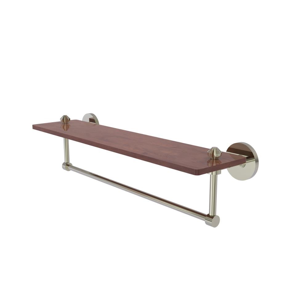 Allied Brass SB-1TB-22-IRW-PNI Southbeach Polished Nickel Wall mount Bathroom Shelf ( 22-in x 4-in x 5-in )