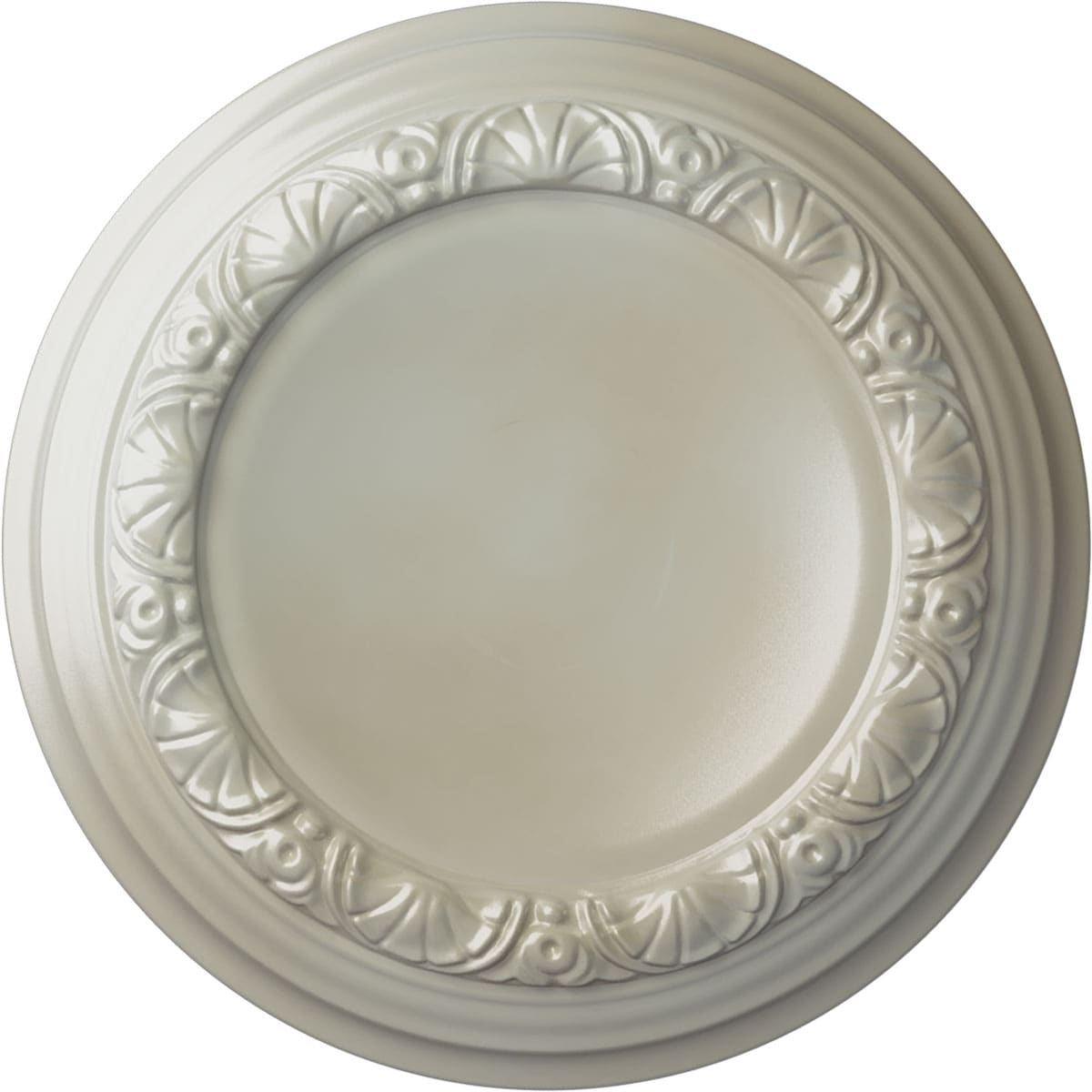 Ekena Millwork CM12CAFBS Carlsbad 12.5-in W x 12.5-in L Painted Flash Blue Polyurethane Whole Ceiling Medallion