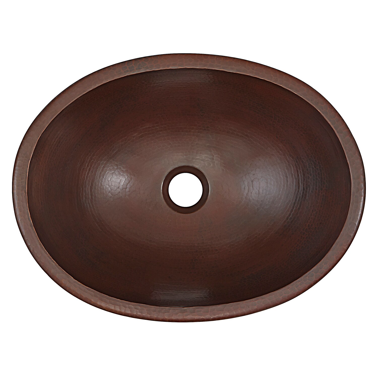 SINKOLOGY Schrodinger Pure Solid Copper Drop-In or Undermount Oval ...