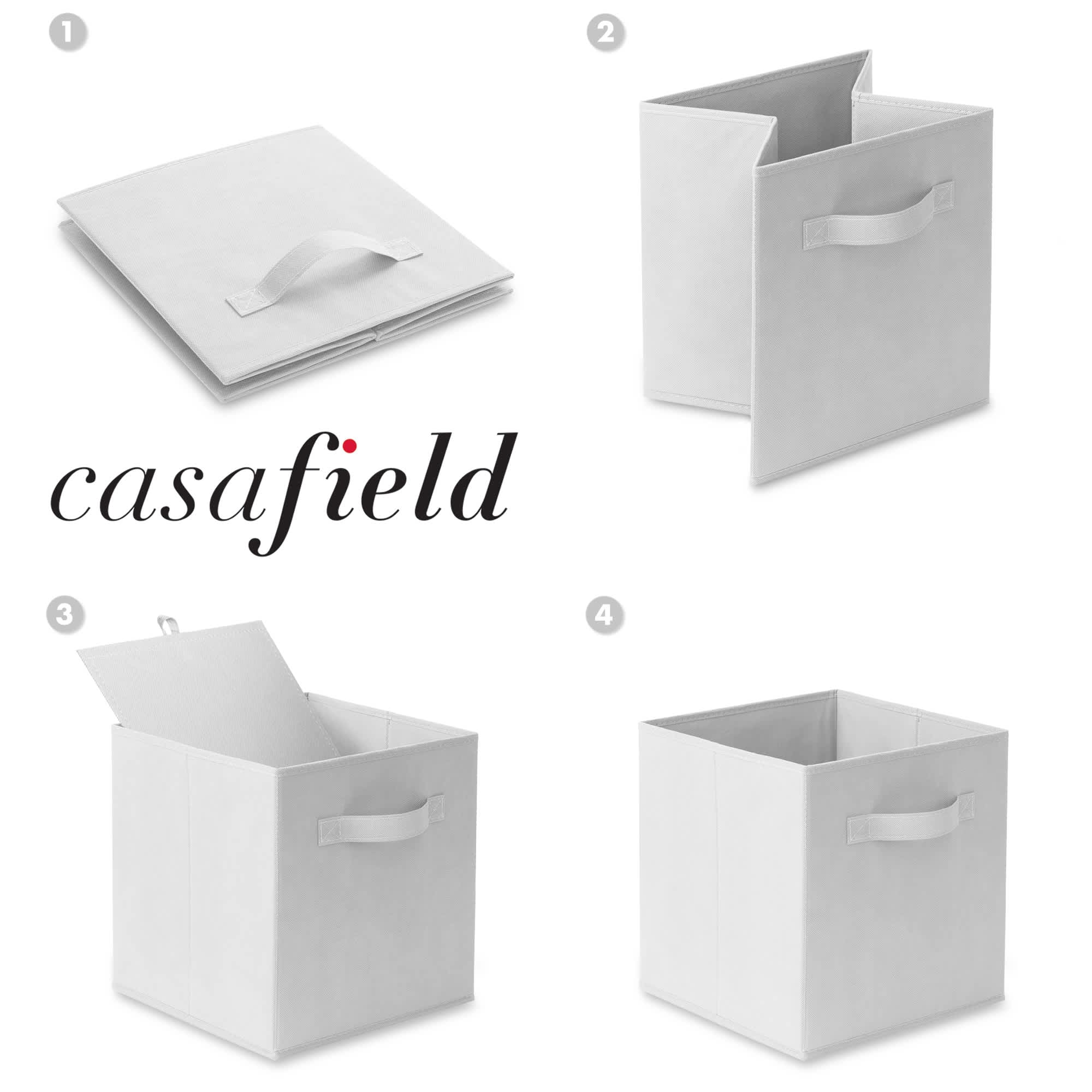 Casafield HOM-STO-6CC-WHT Laminate-Storage-Cubes - View #6