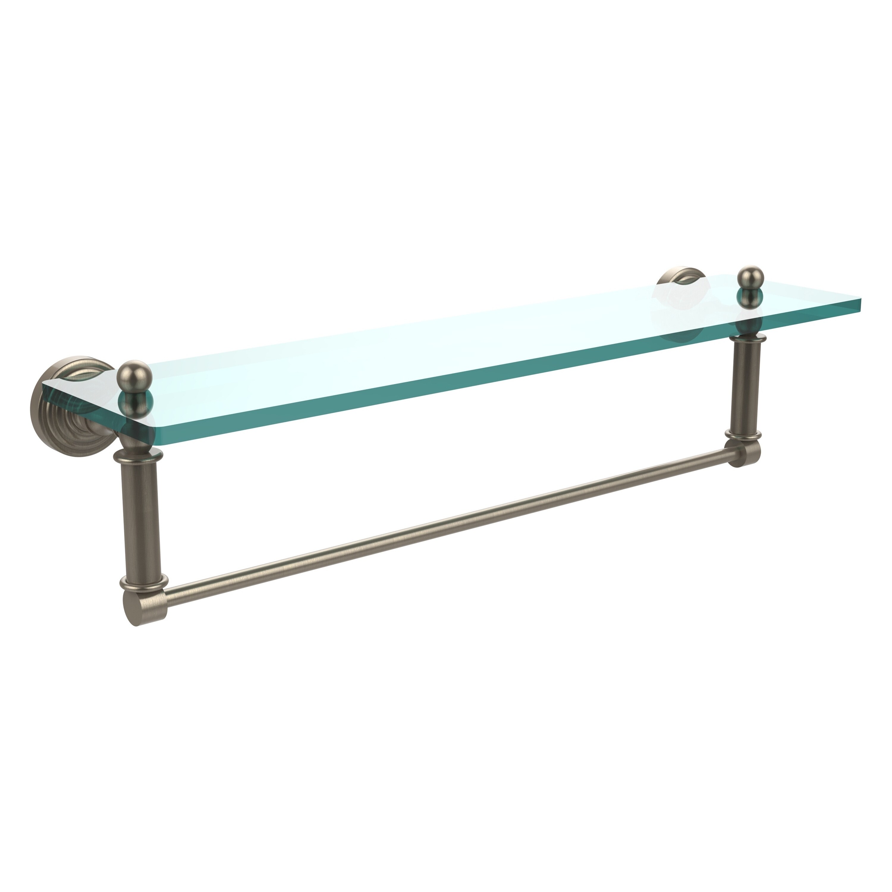 Allied Brass WP-1TB/22-PEW Waverly Place Antique Pewter Wall mount Bathroom Shelf ( 22-in x 5-in x 5-in )