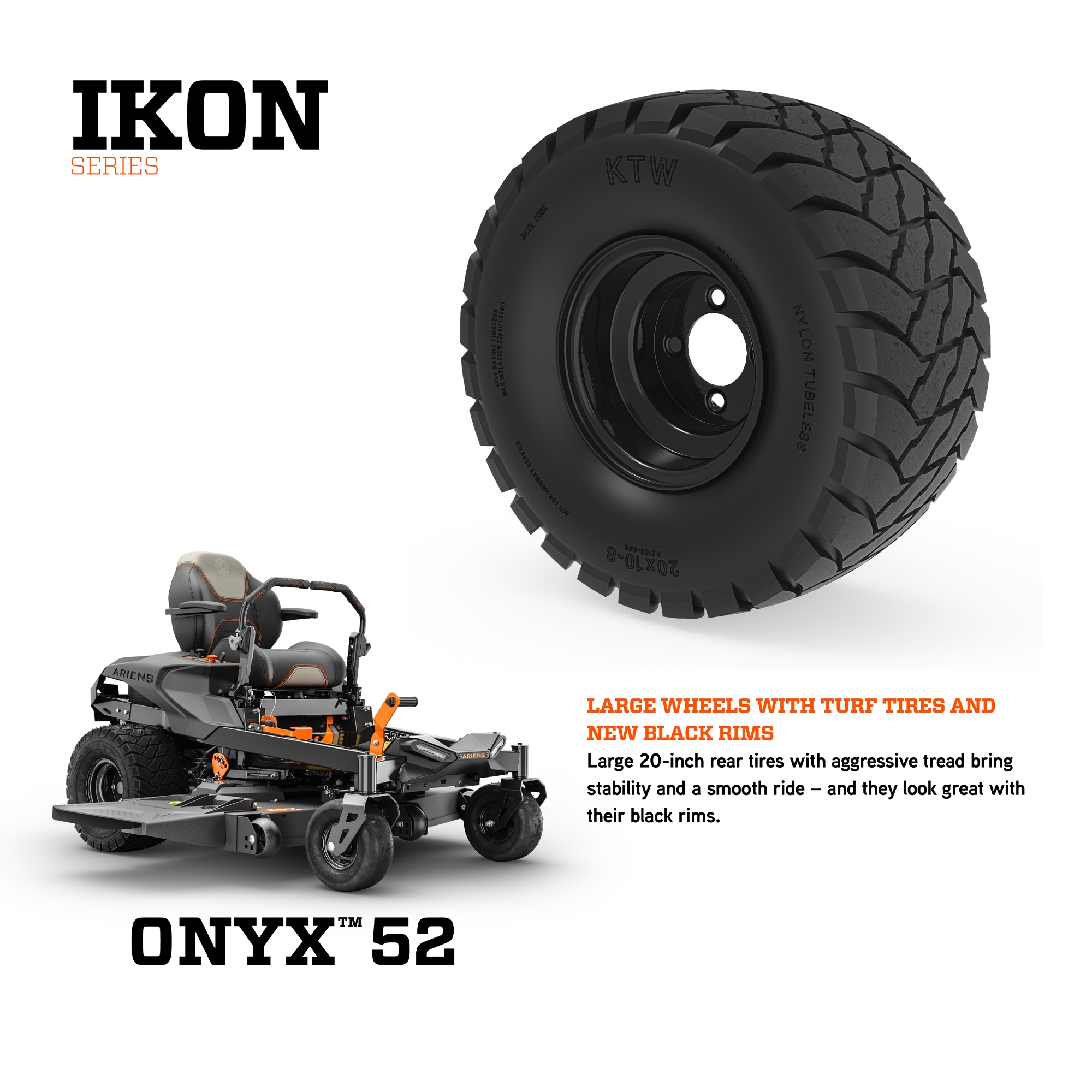Ariens IKON ONYX Custom Edition 52-in 23-HP V-twin Gas Zero-turn 