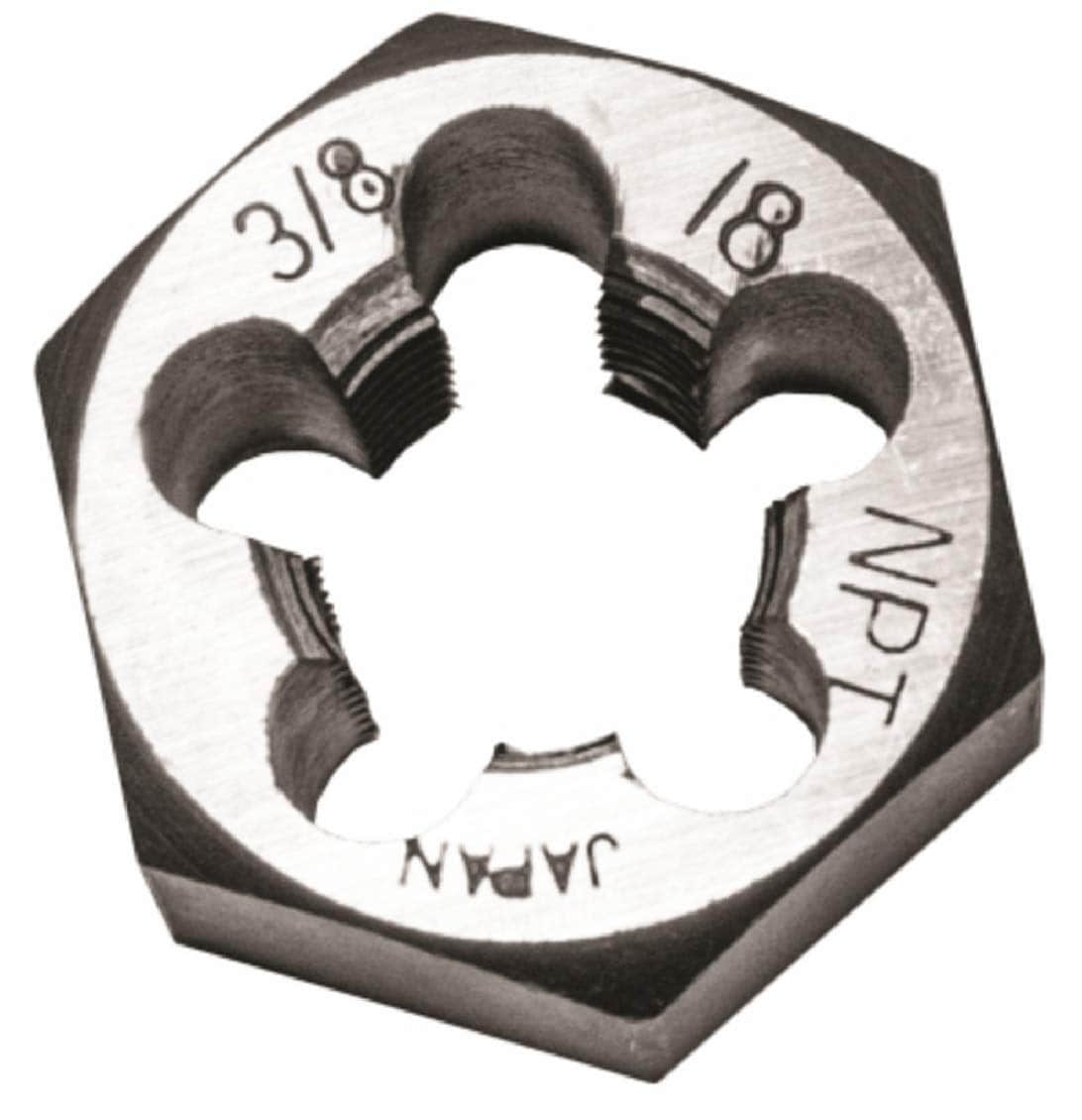Century Drill & Tool Century Drill Tool 98303 3/8-18 NPT Hex Die Precision-Cut HSS #98303