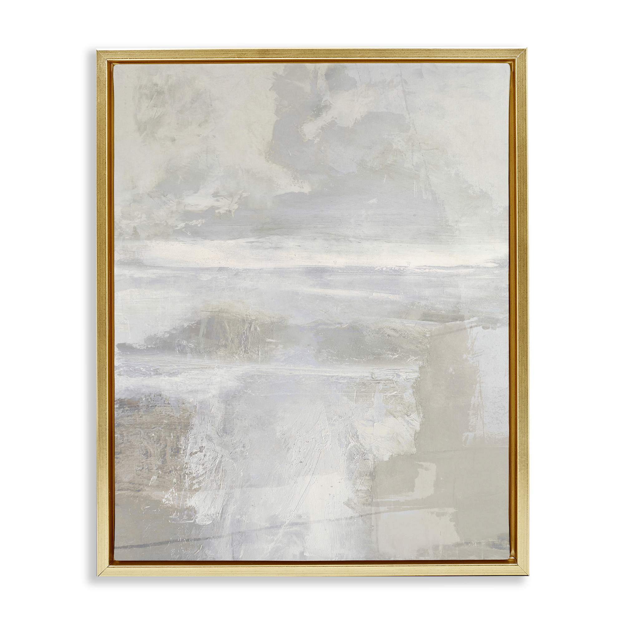 Stupell Industries BS-539-FFG-24X30 Muted Beige and Grey Floating Frame design by Rachel Springer