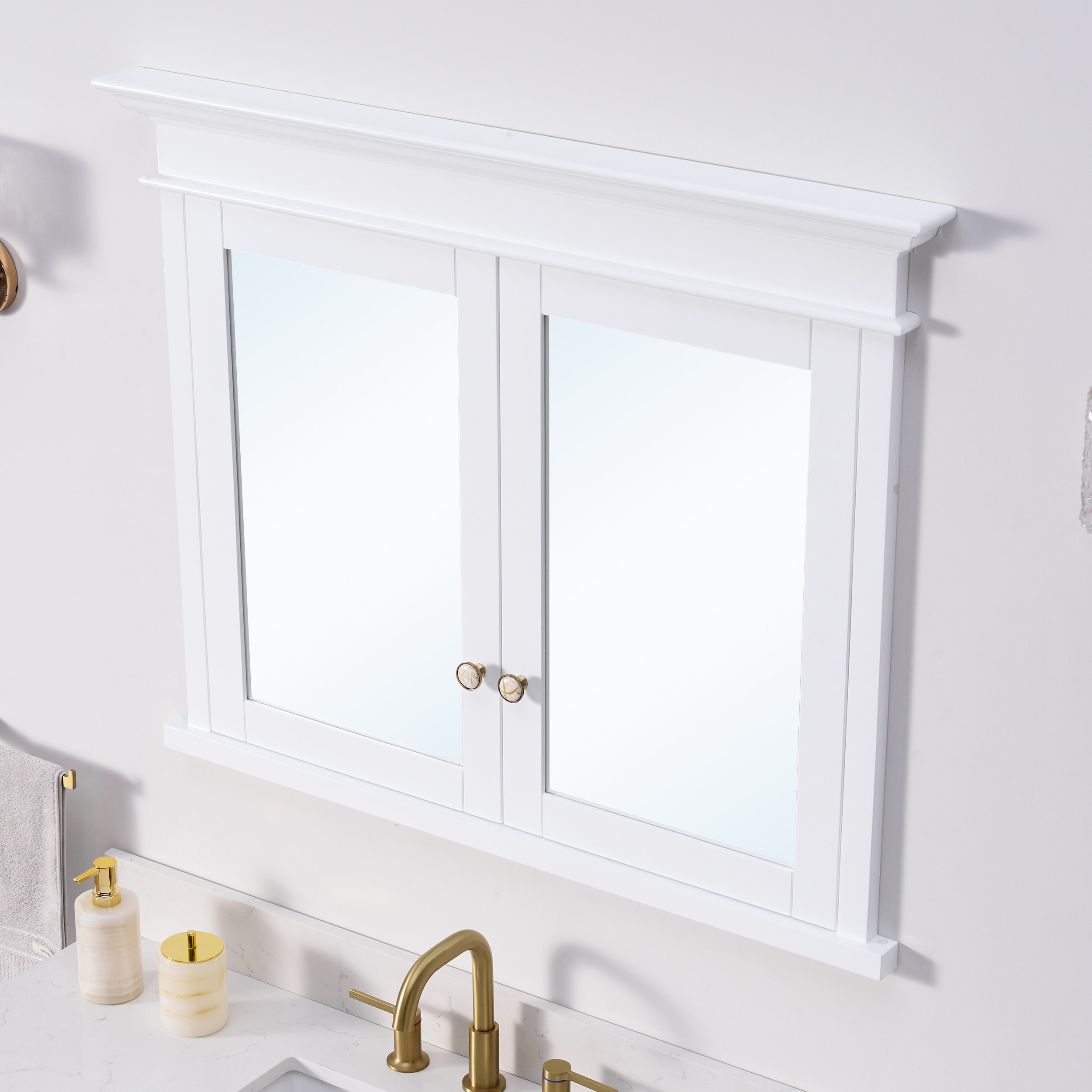WELLFOR DB4032MC-WT Bathroom-Medicine-Cabinets - View #3