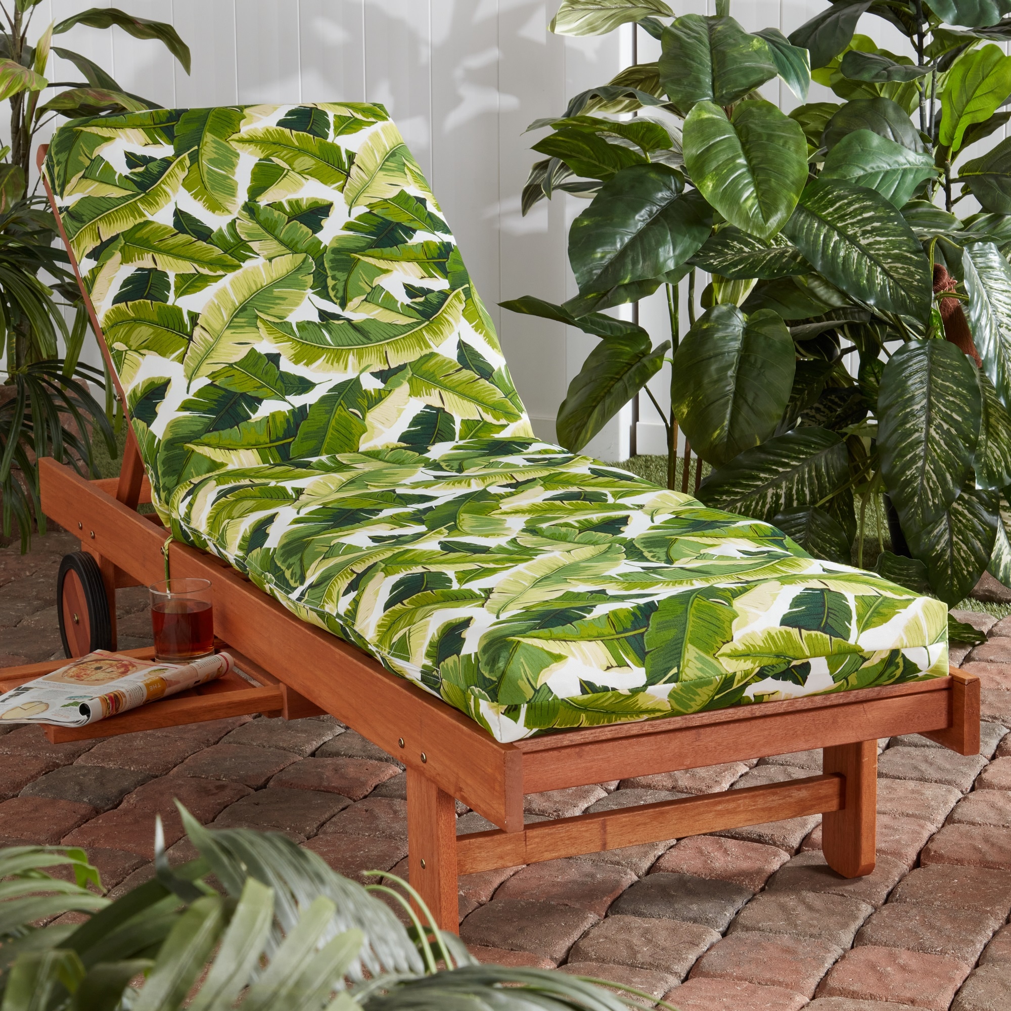 Greendale home fashions outdoor chaise lounge cushion hotsell