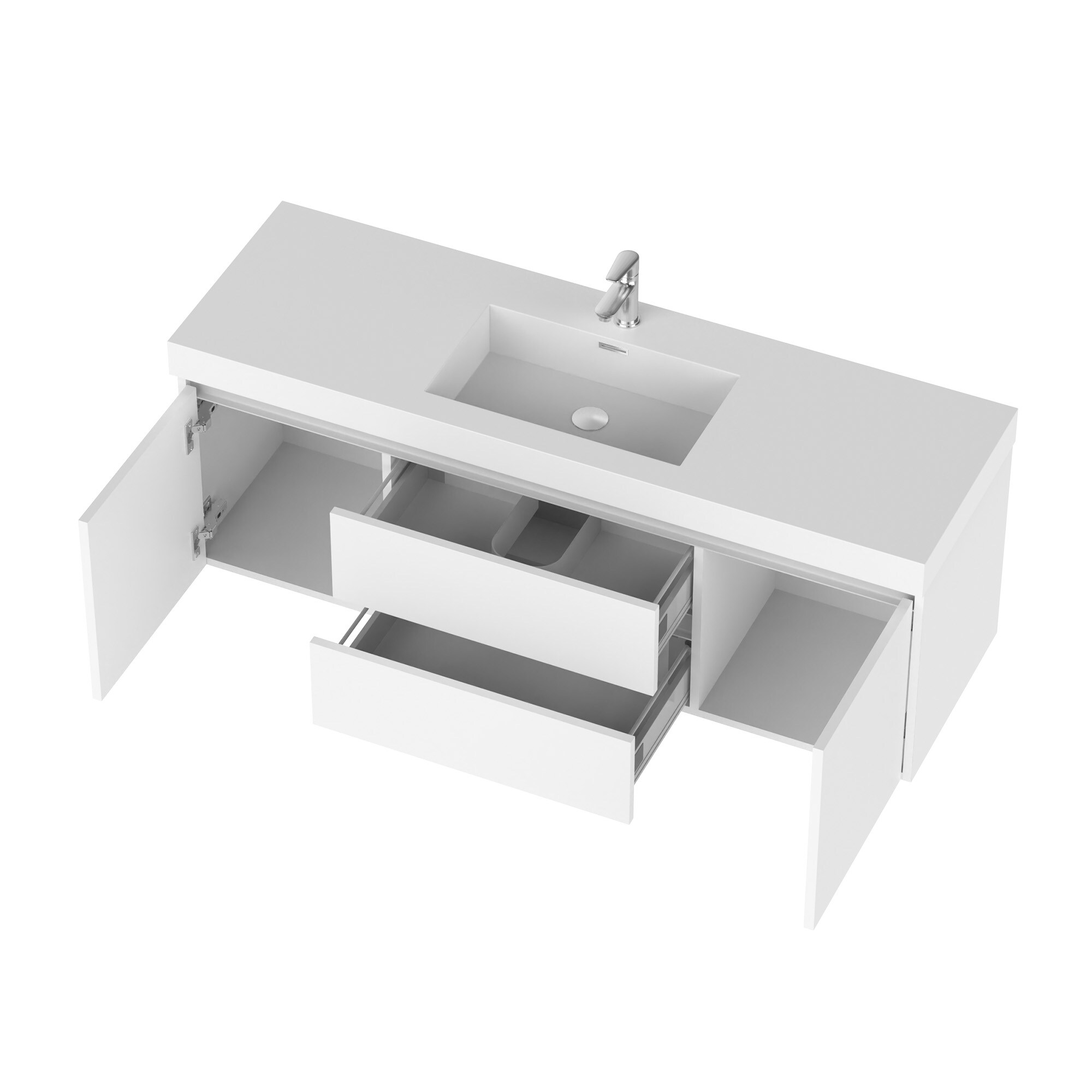 Vanity Art VA6060W-P Bath-Vanity-Combo - View #8