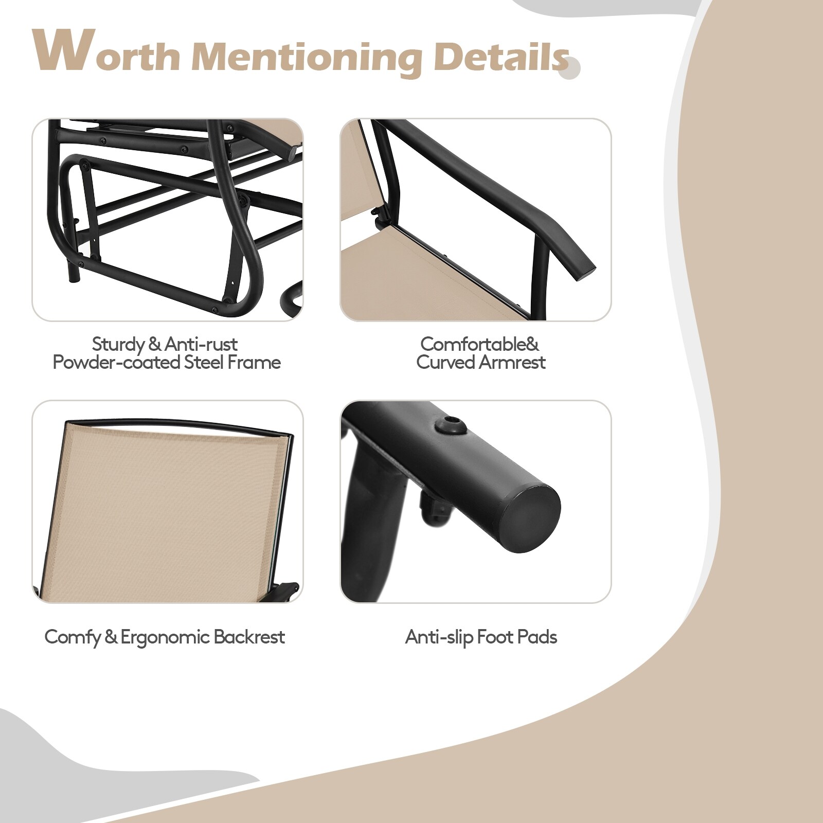 CASAINC WF-OP70357BE-LA Patio-Chairs - View #9