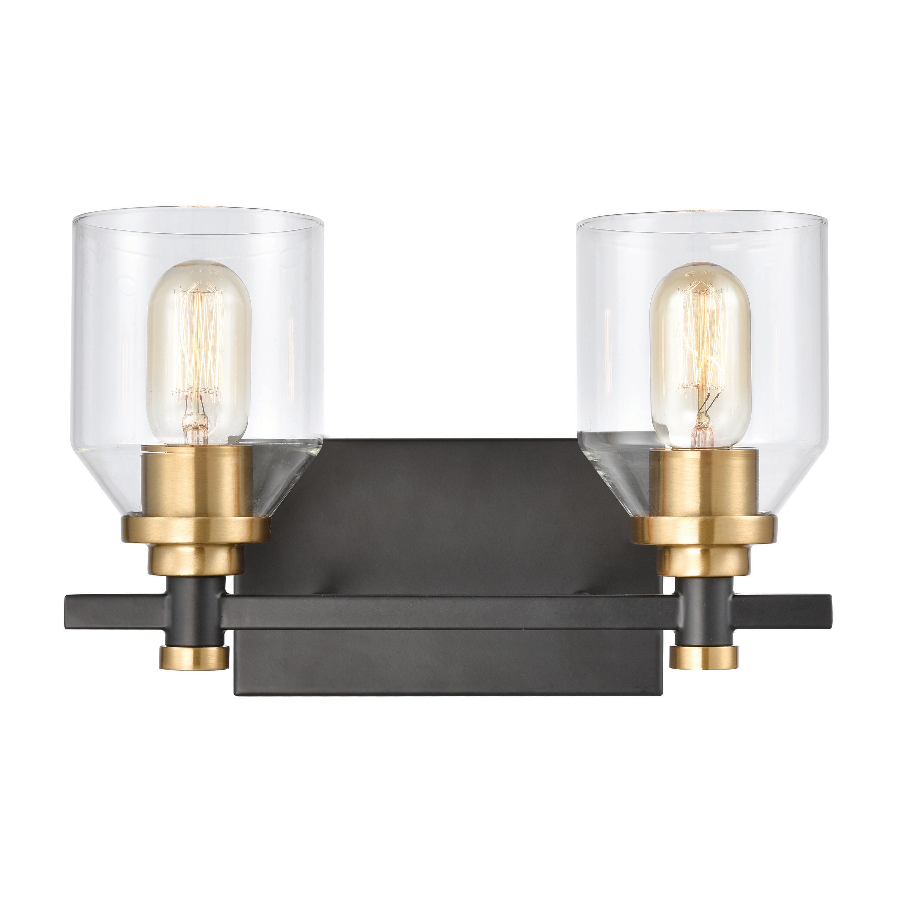 Westmore by ELK Lighting LWVL-220308120 Brookville 13-in 2 -Light Matte Black Transitional Vanity light
