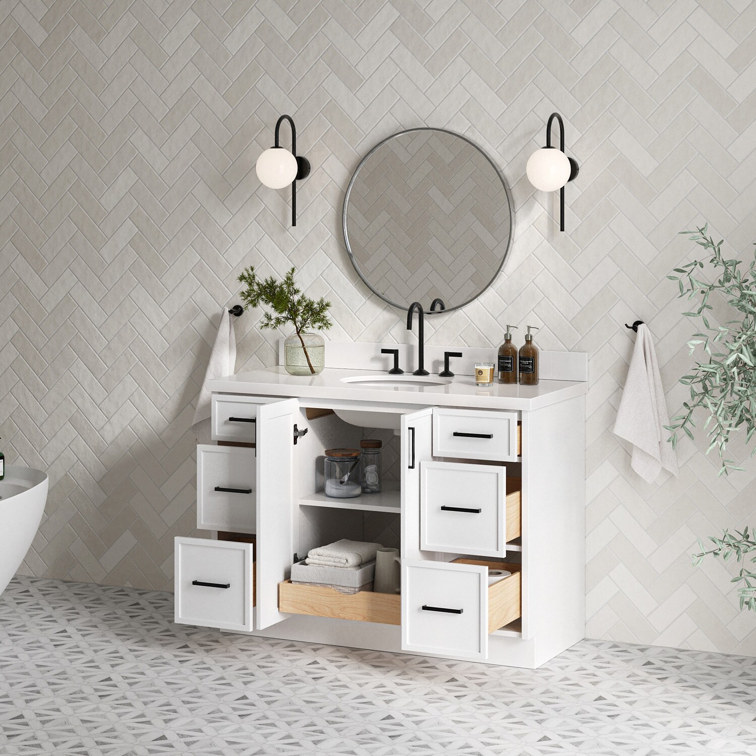 ARIEL K49WQOVOWHT Bath-Vanity-Combo - View #3