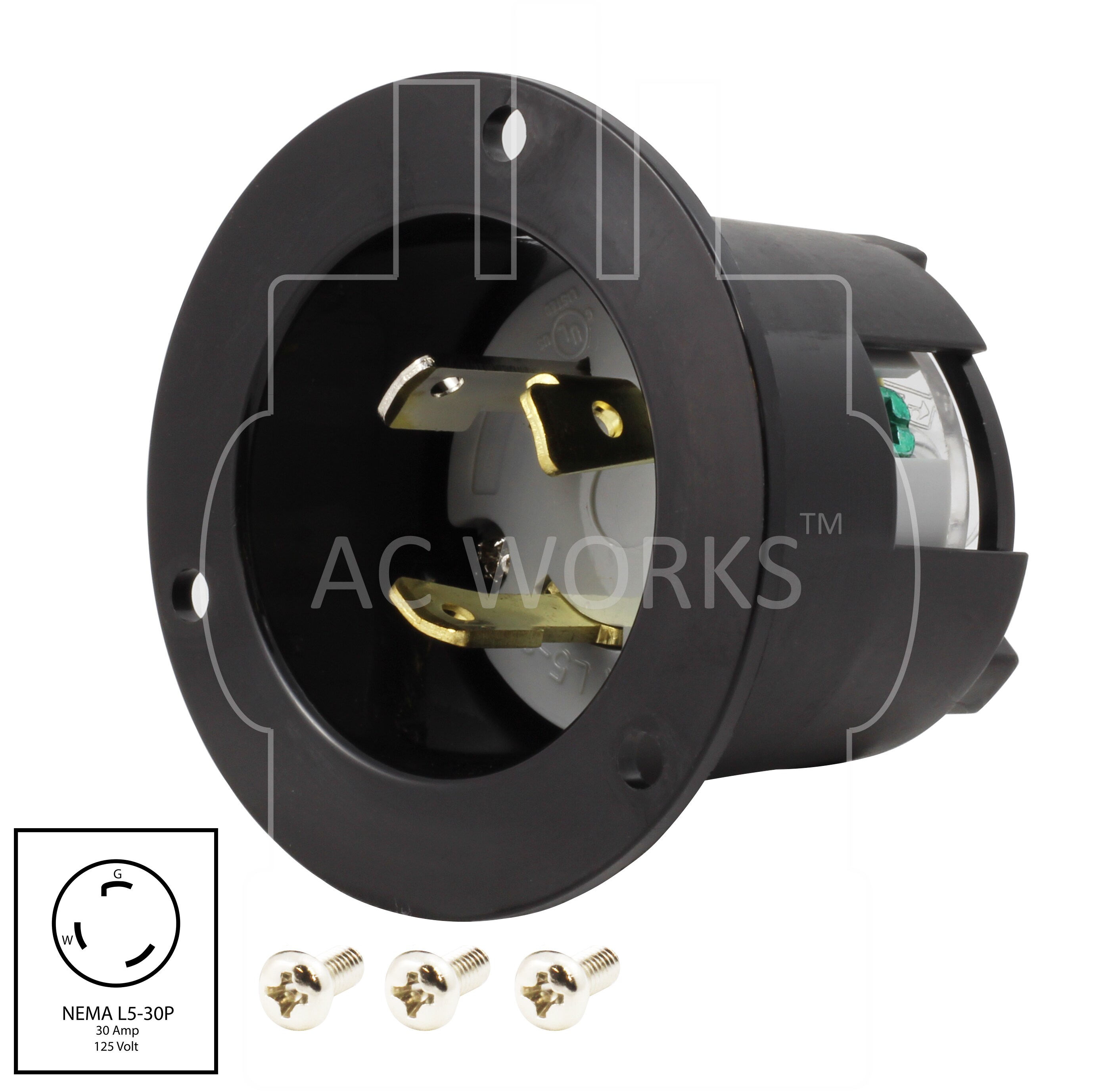AC WORKS ASINL530P Generator-Power-Inlet-Boxes - View #2