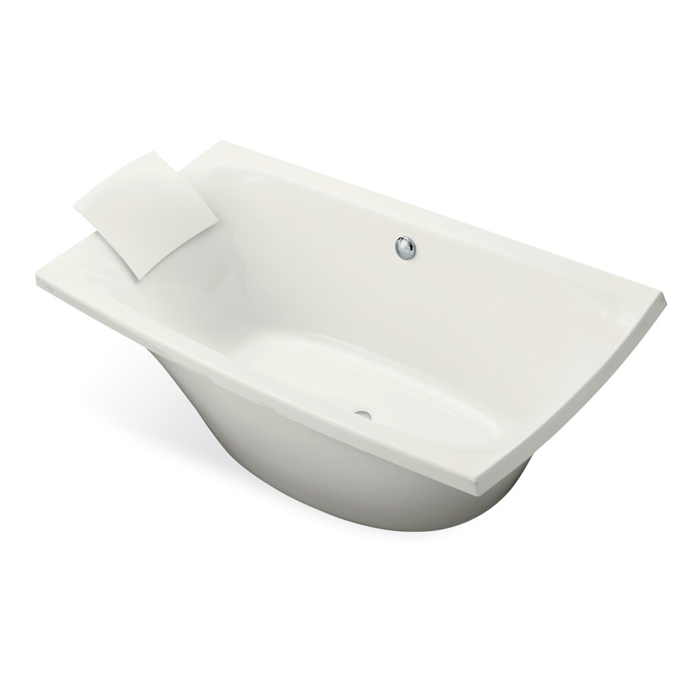 KOHLER 11344-0 Escale 36-Inches x 72-Inches White Acrylic Rectangular Drop-in Soaking bathtub ( Center Drain )
