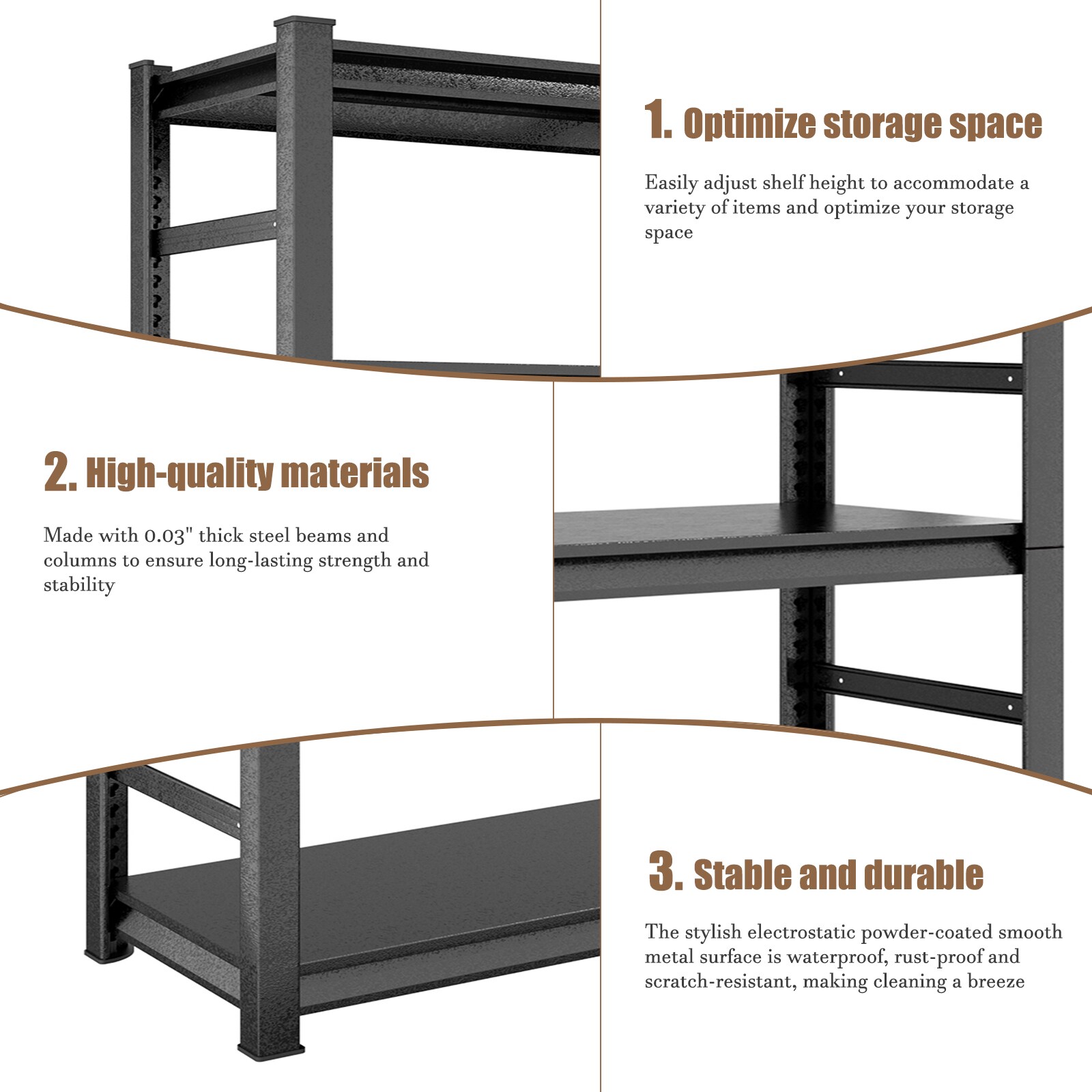 Siavonce FZ81458 Free-Standing-Shelving - View #6