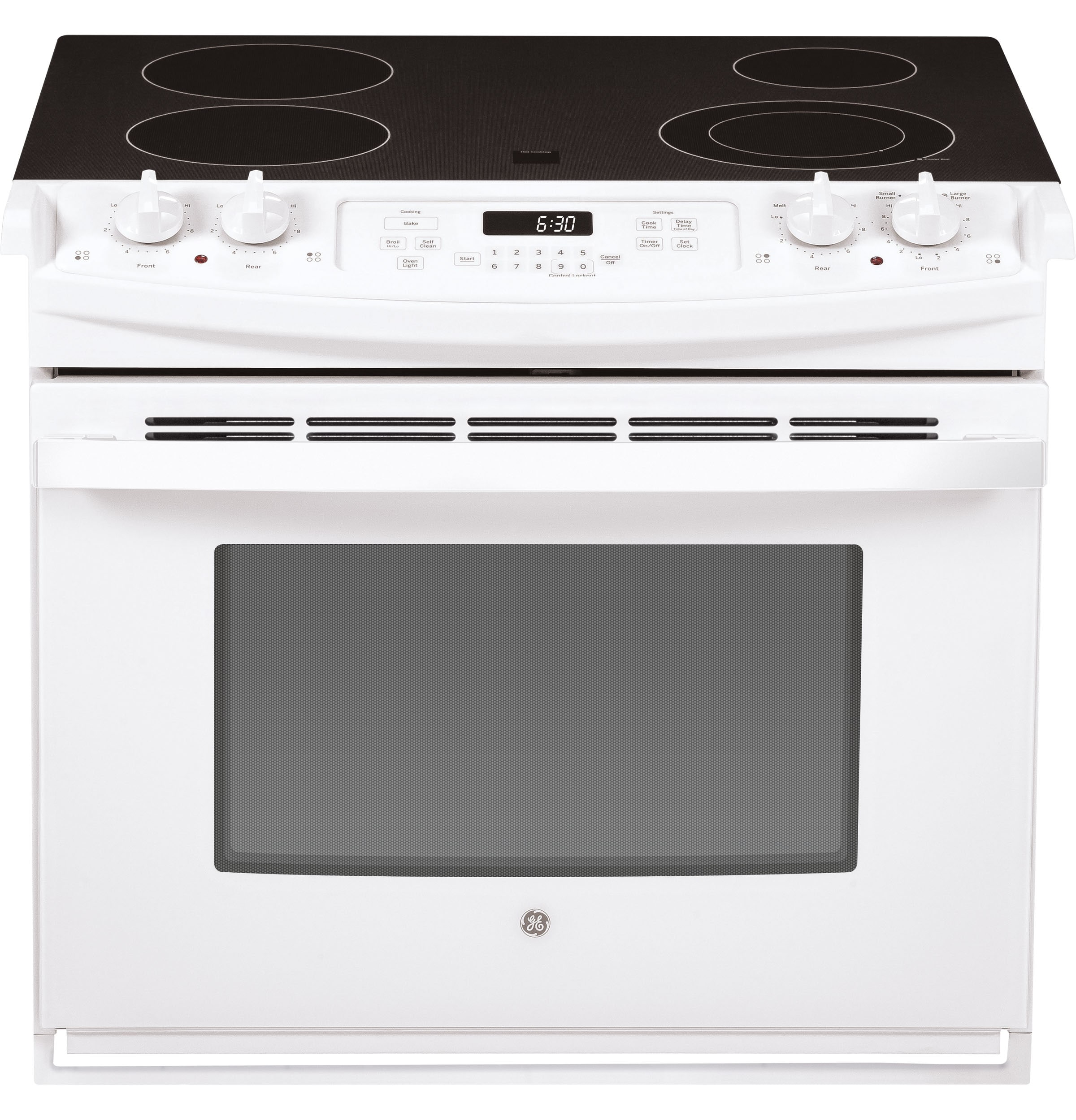 GE 30-in 4 Elements 5-cu ft Freestanding Electric Range (Stainless Steel)  in the Single Oven Electric Ranges department at