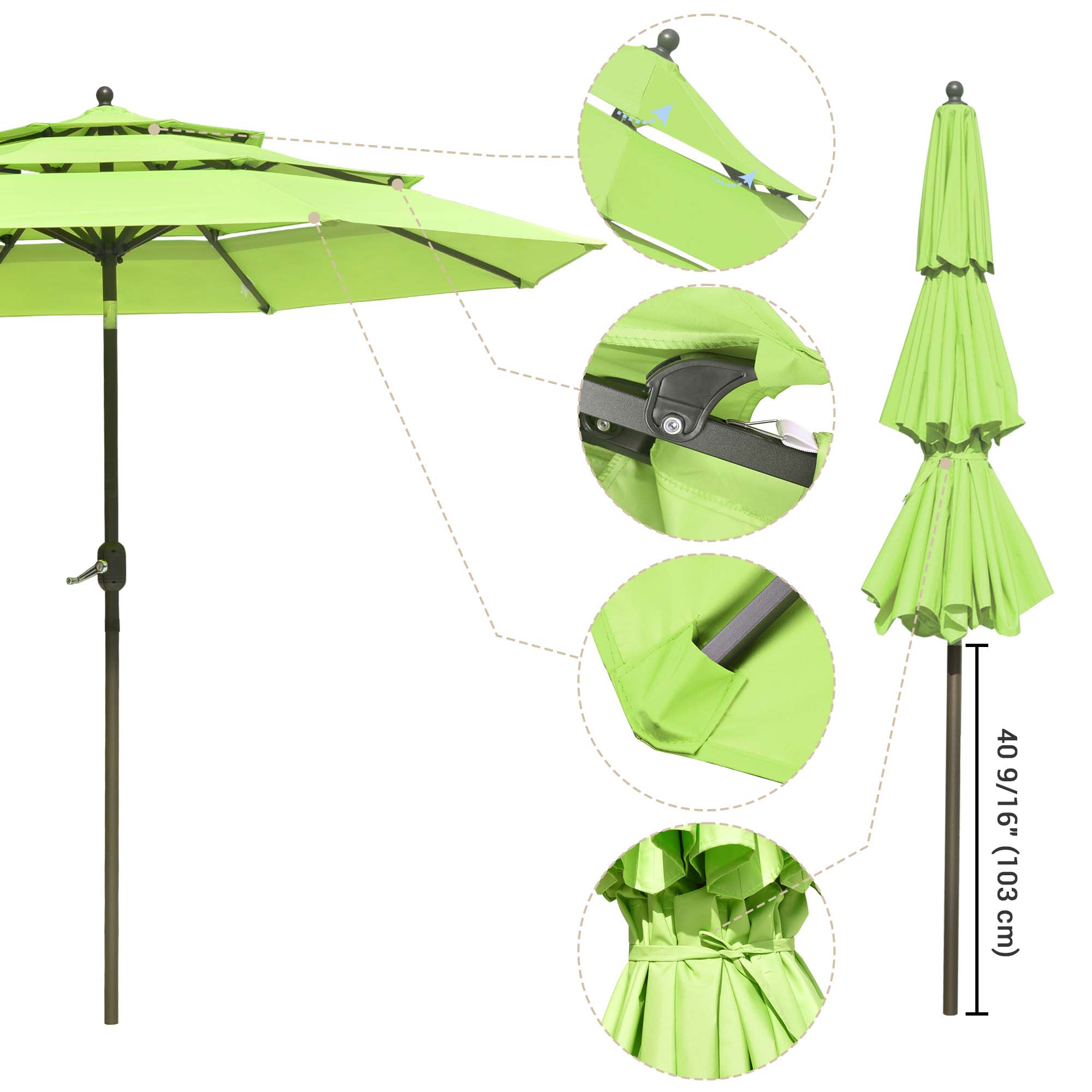 Yescom 07UMBSET005-UCB-9-LO Umbrellas-2 - View #4