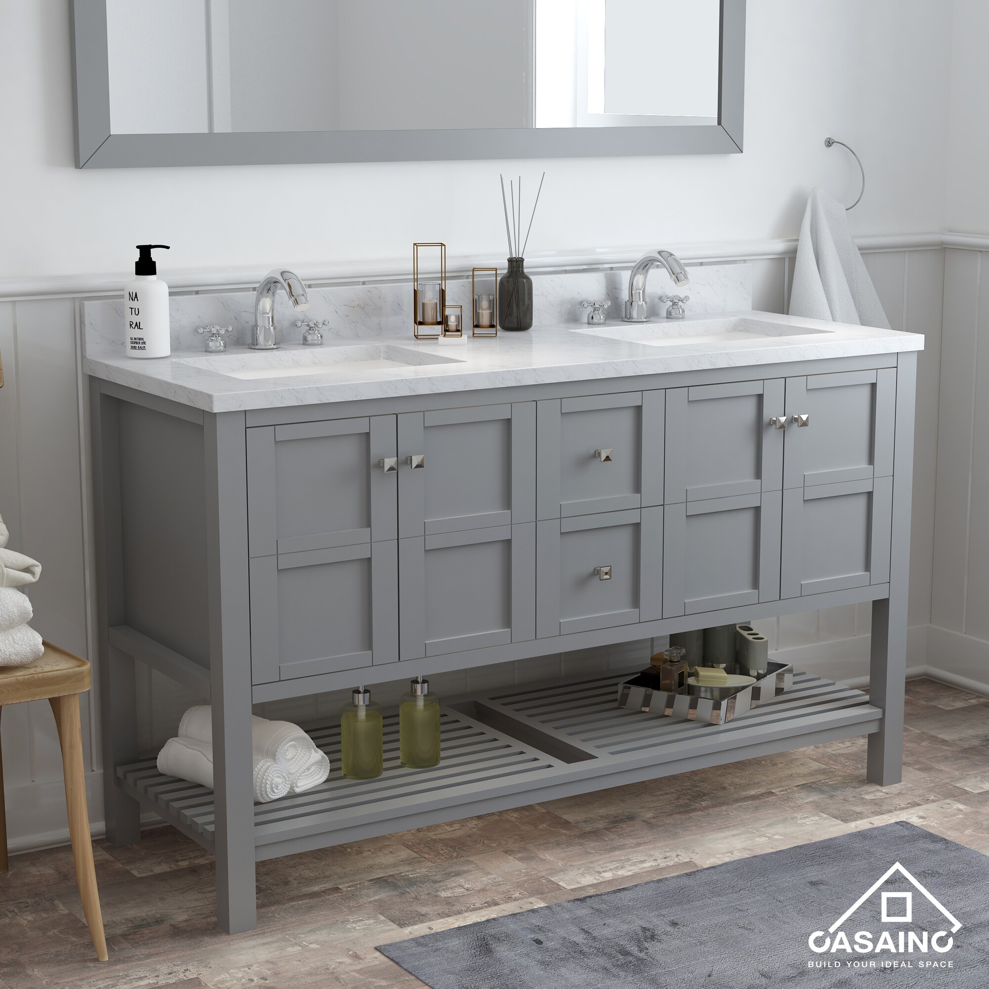 CASAINC MS-20060-CAB-GR-1 Bath-Vanity-Combo - View #3