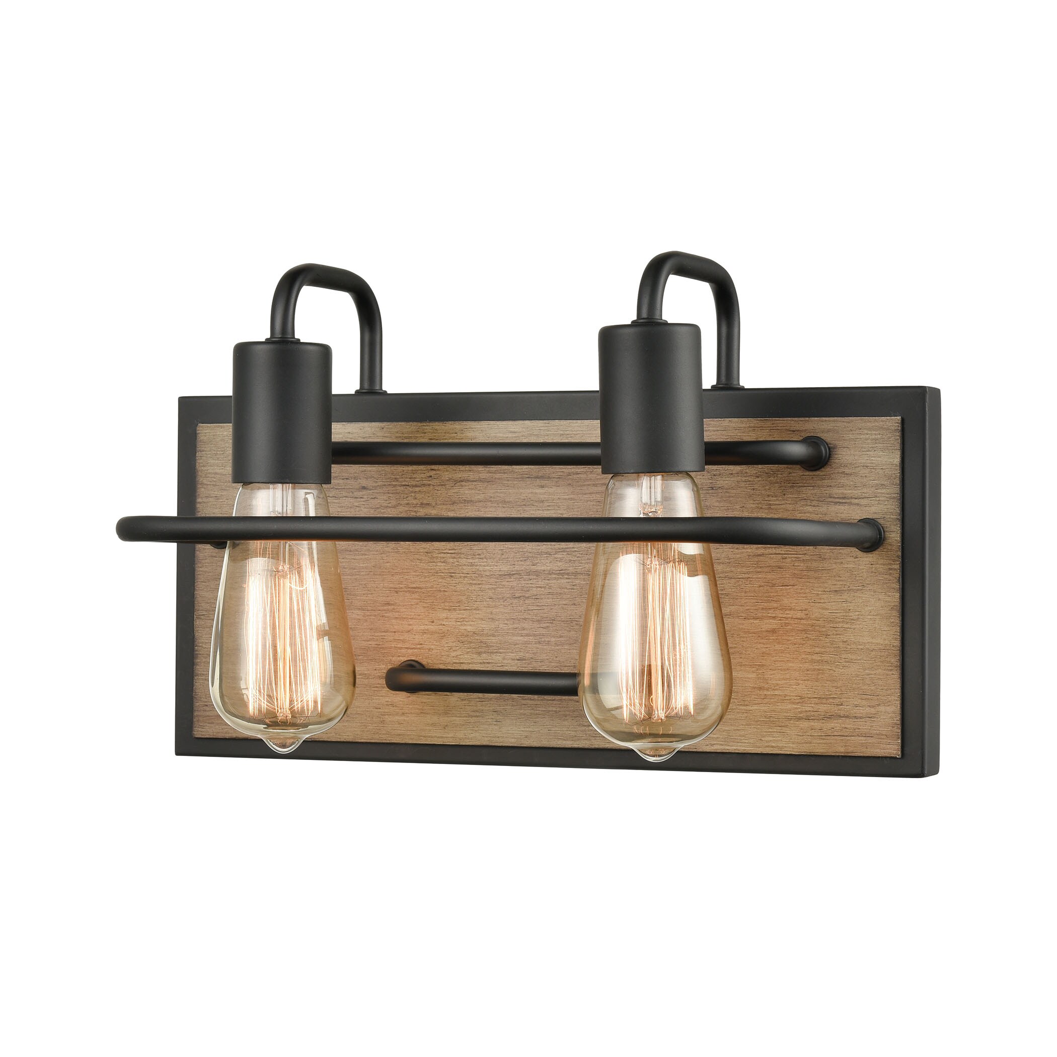 Westmore by ELK Lighting LWVL-220308130 Crenshaw 13-in 2 -Light Matte Black Transitional Vanity light
