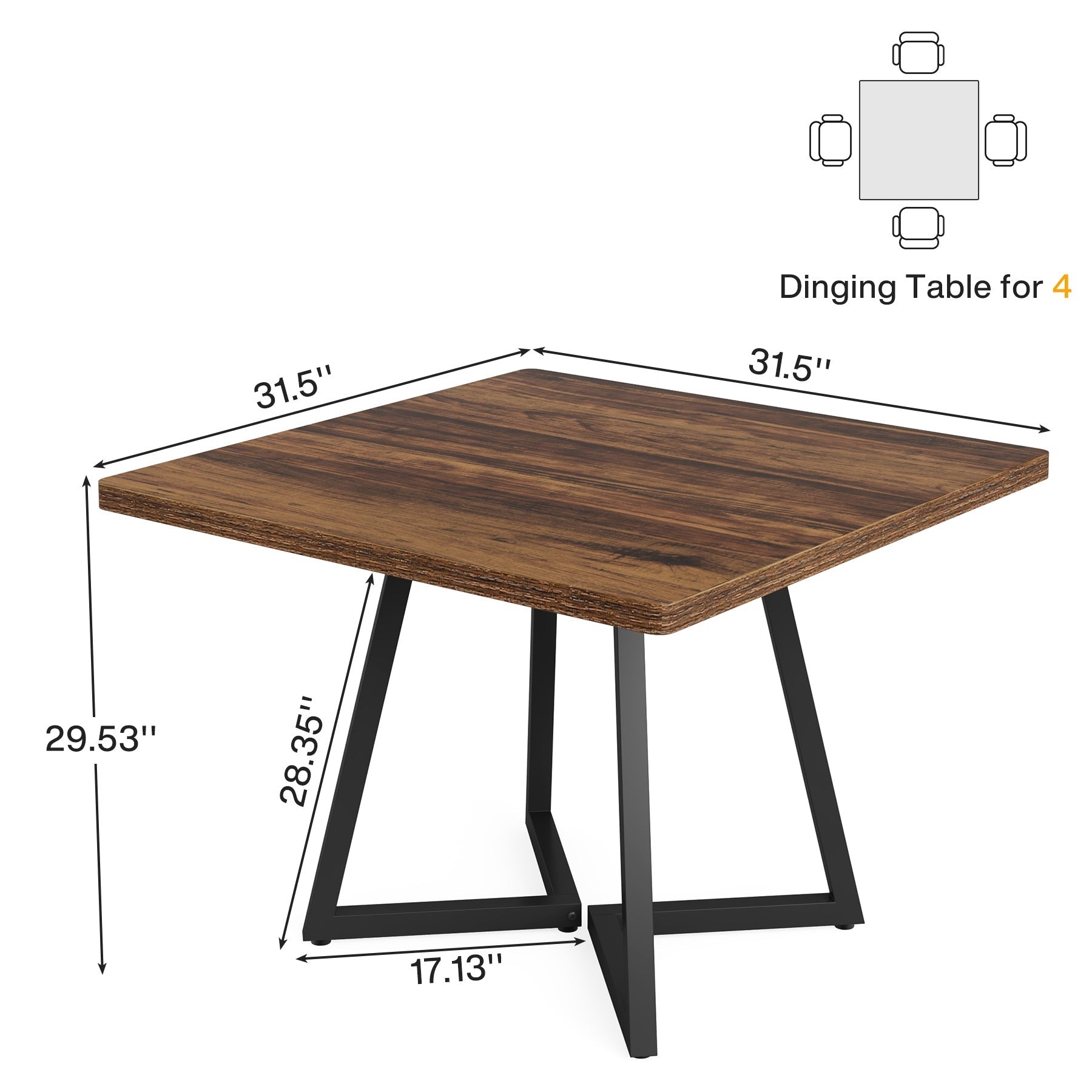 Tribesigns HOGA-J0280 Dining-Tables - View #3