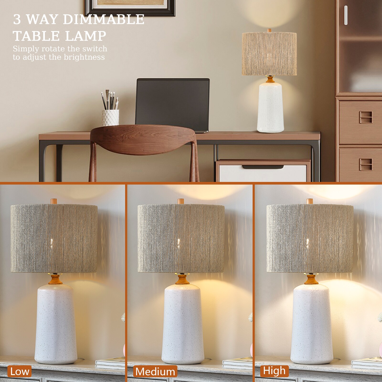 Maxax T209-WH-S Table-Lamps - View #6