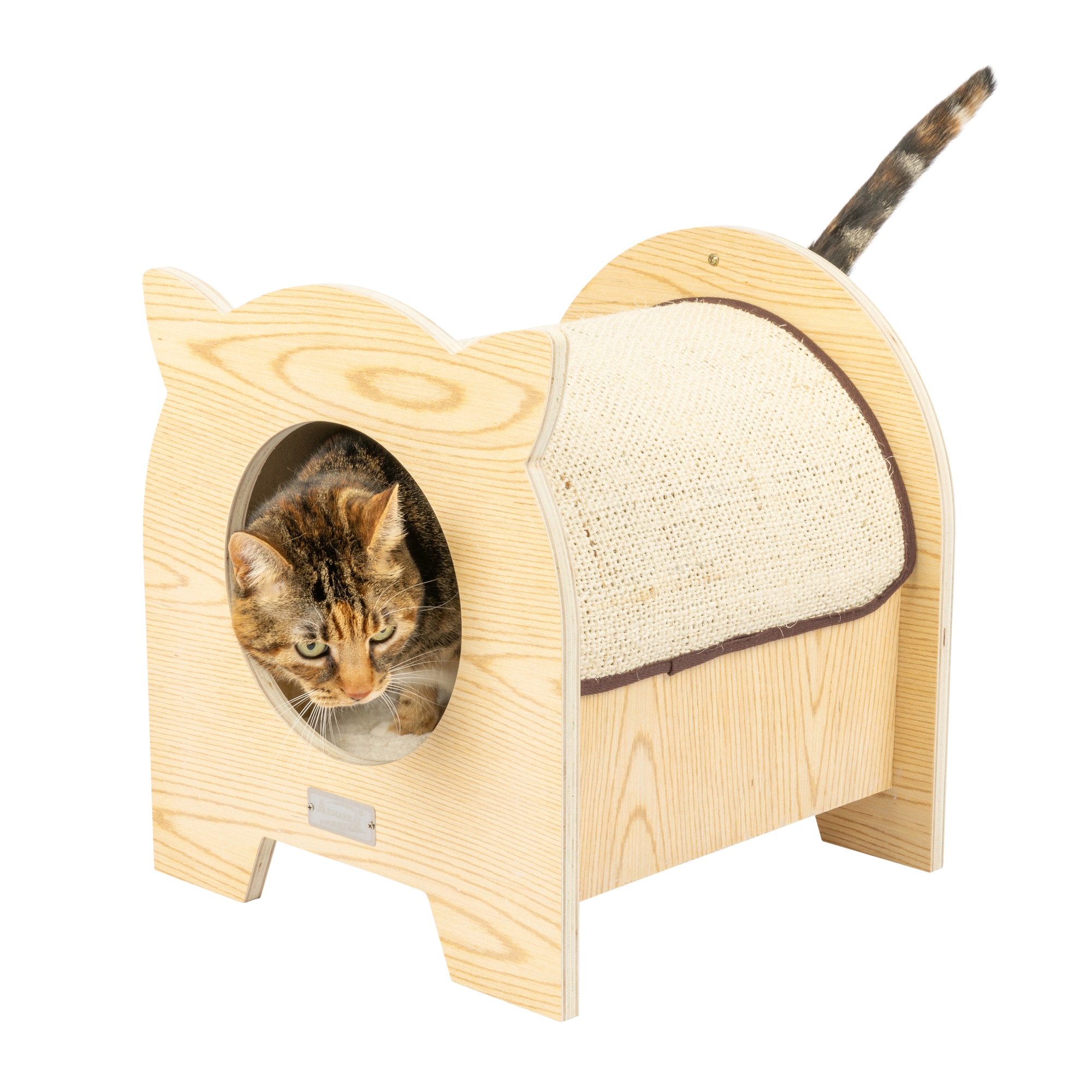 Armarkat S1203 16-Inches x 15-Inches Off-white Cat Tunnel