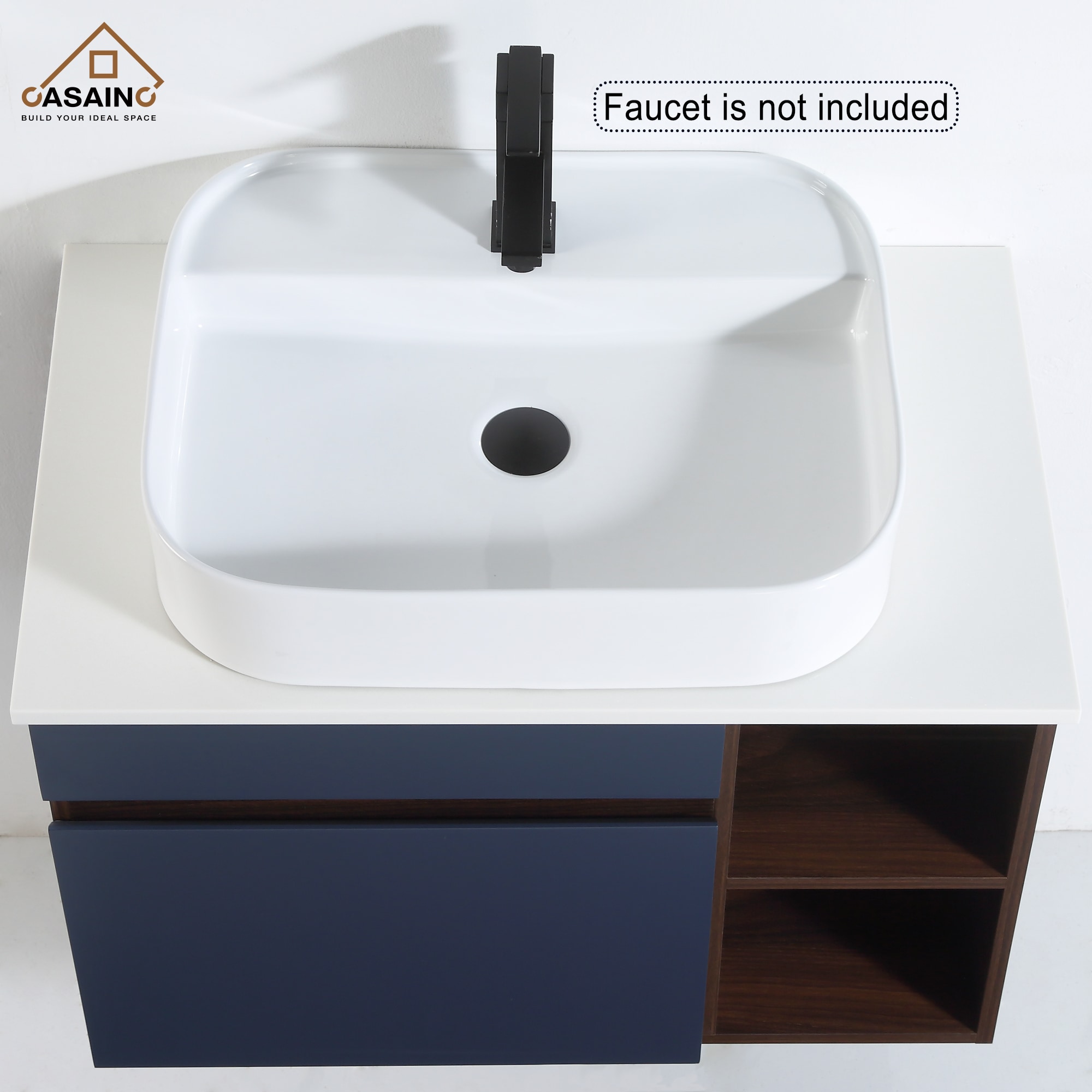 CASAINC WF-JMJ-BCB 1324 WH Bath-Vanity-Combo - View #3