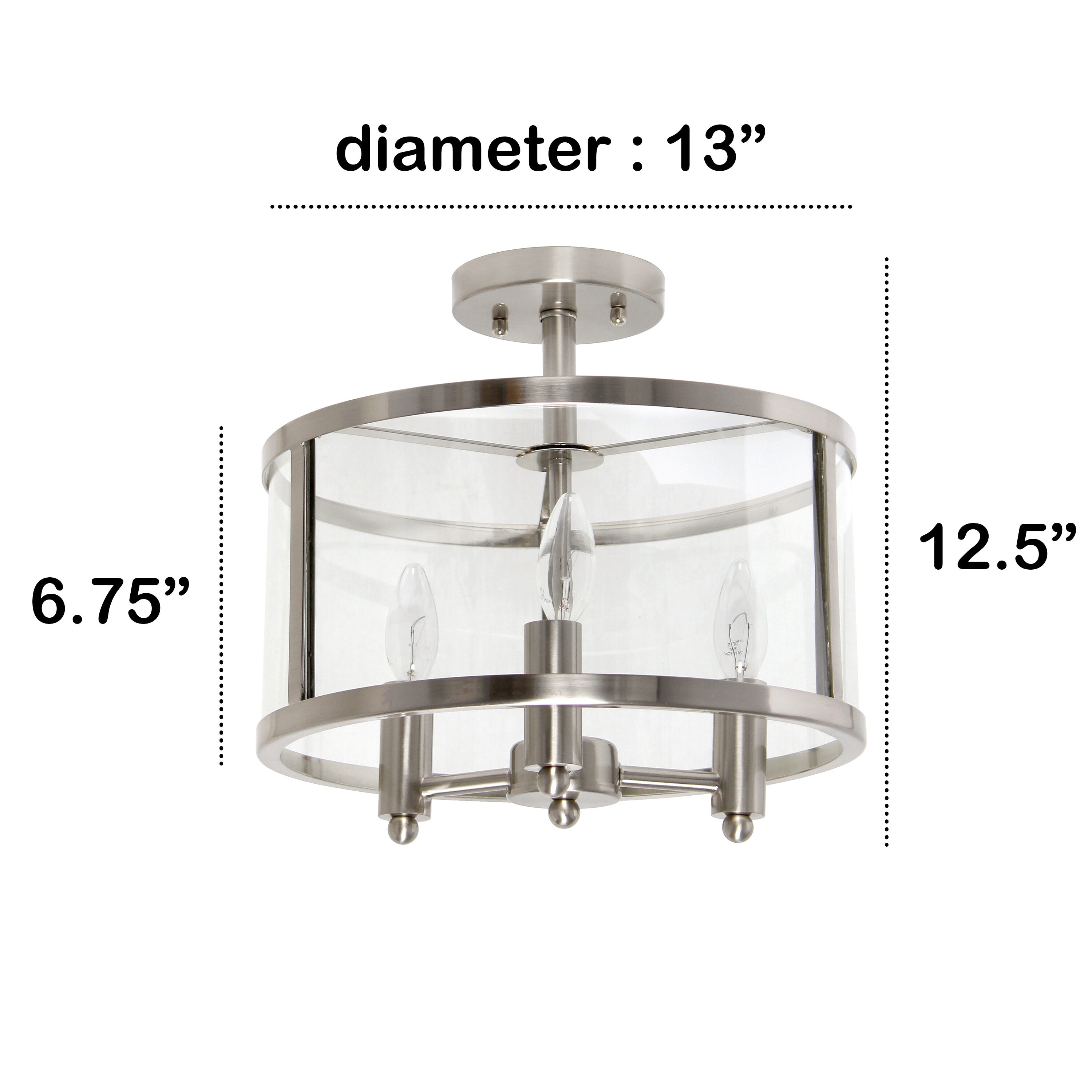 Lalia Home LHM-1000-BN flushmounts - View #11
