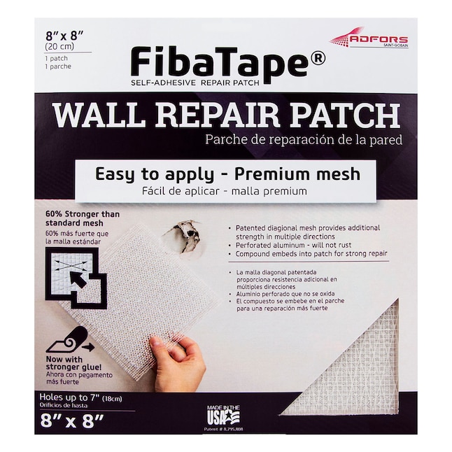 Saint Gobain Adfors Fibatape Extra Strength Self Adhesive 8 In X Drywall Repair Patch The Patches Department At Lowes Com