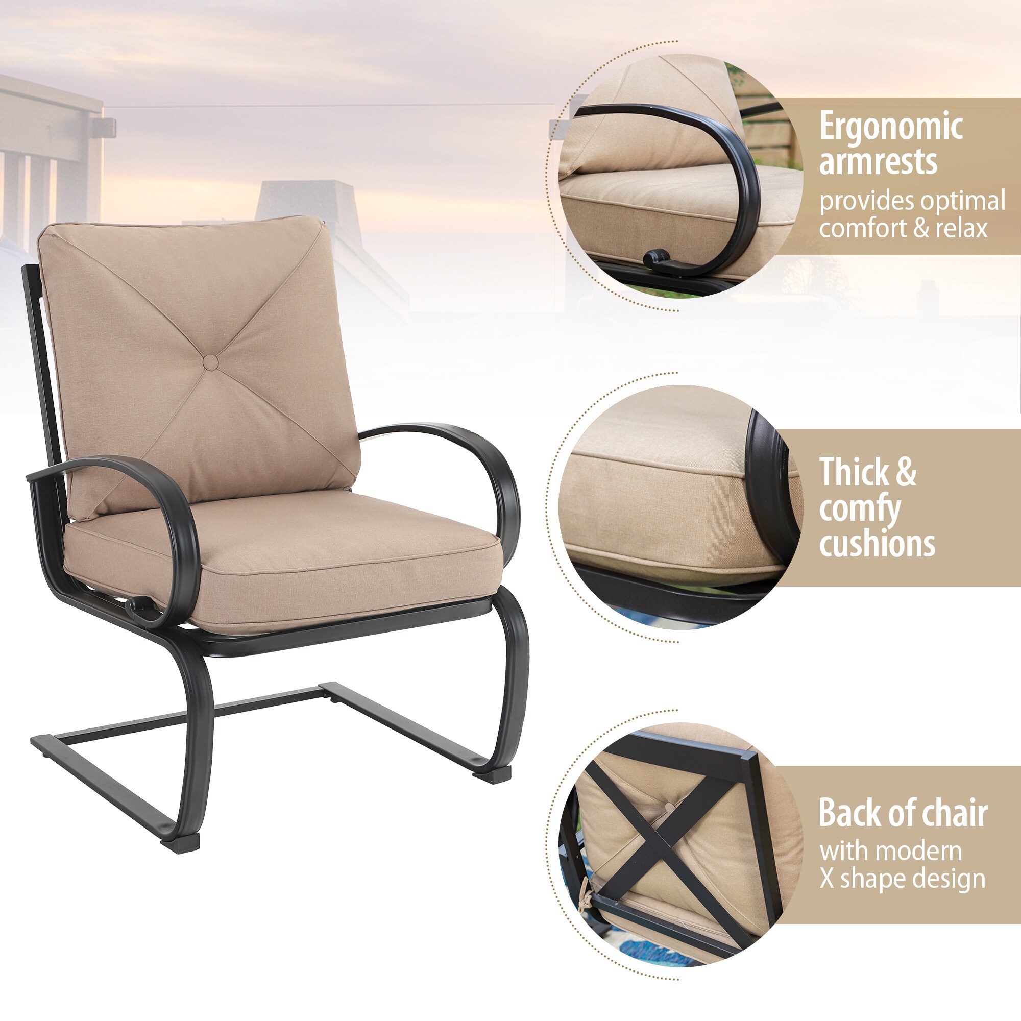Sunshine Valley E02GS001-3601-N Patio-Dining-Sets - View #6