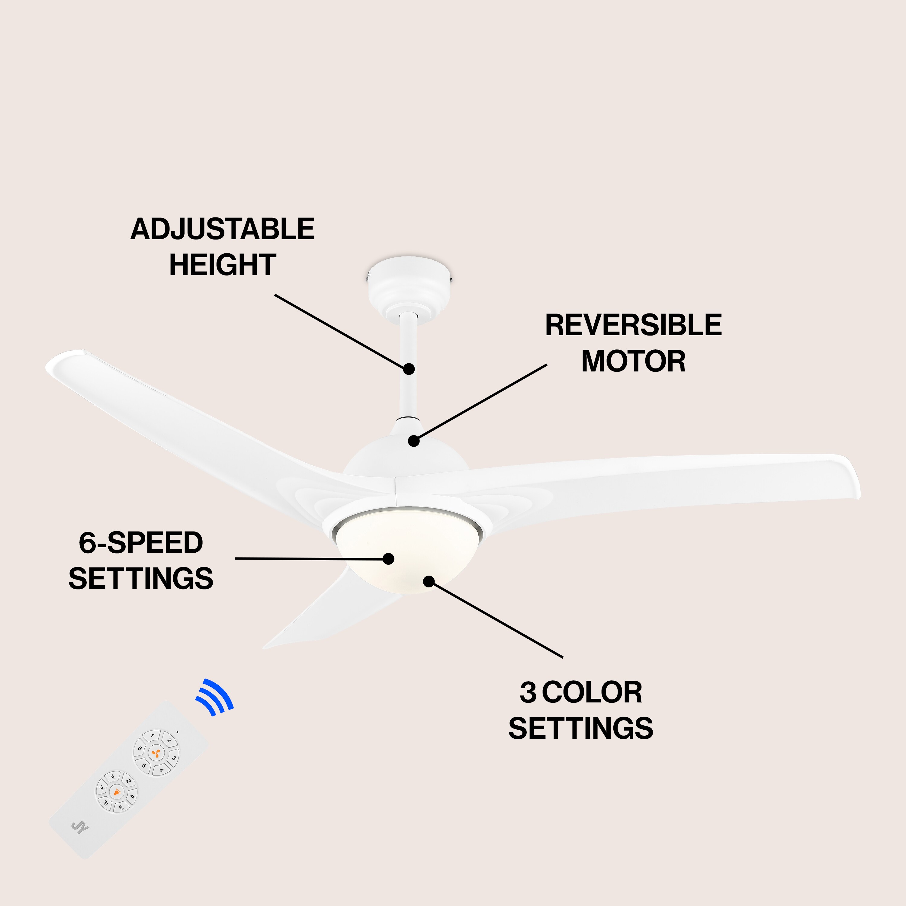 JONATHAN  Y JYL9717F Ceiling-Fans - View #4