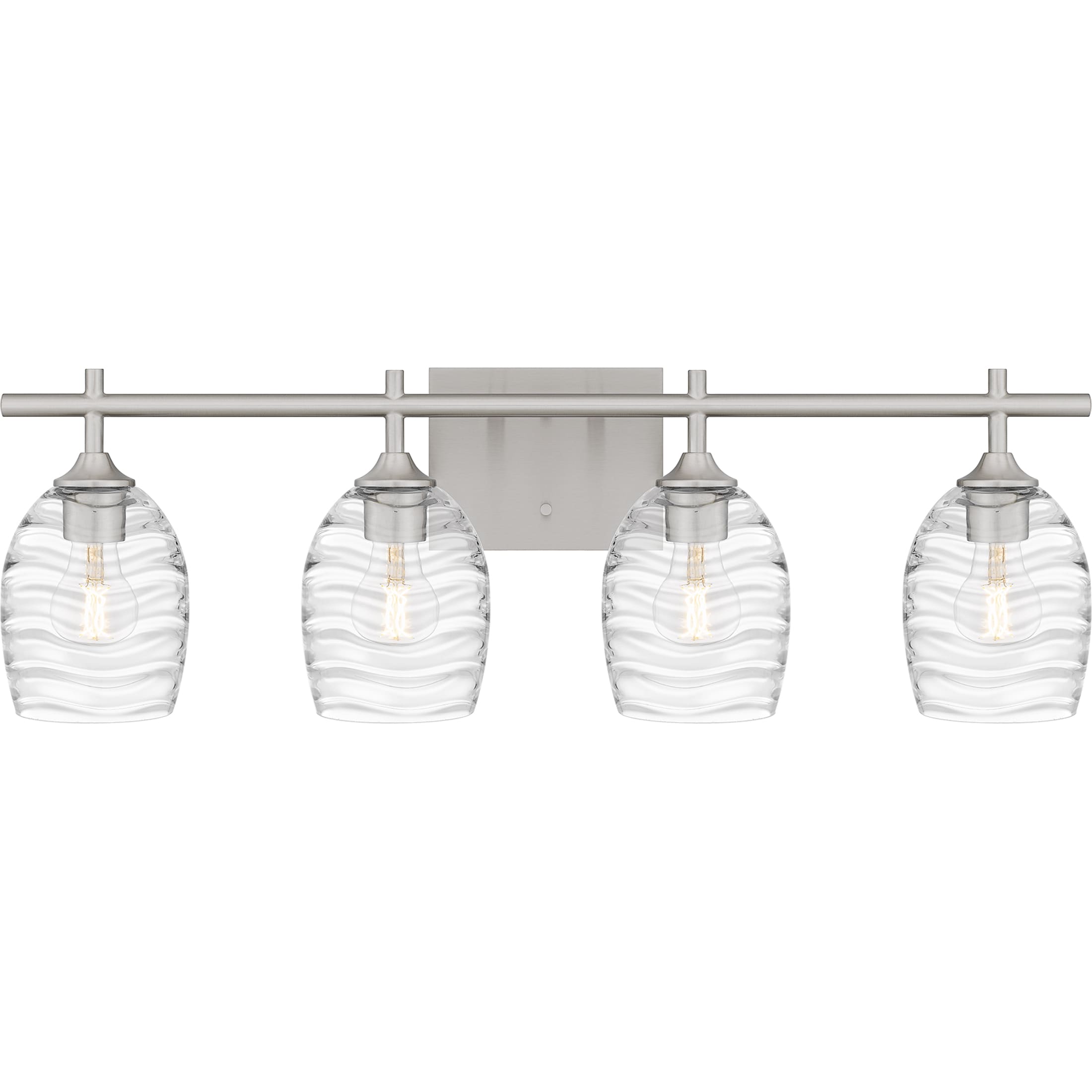 Quoizel LCY8629BN Lucy 29-in 4 -Light Brushed Nickel Transitional Vanity light