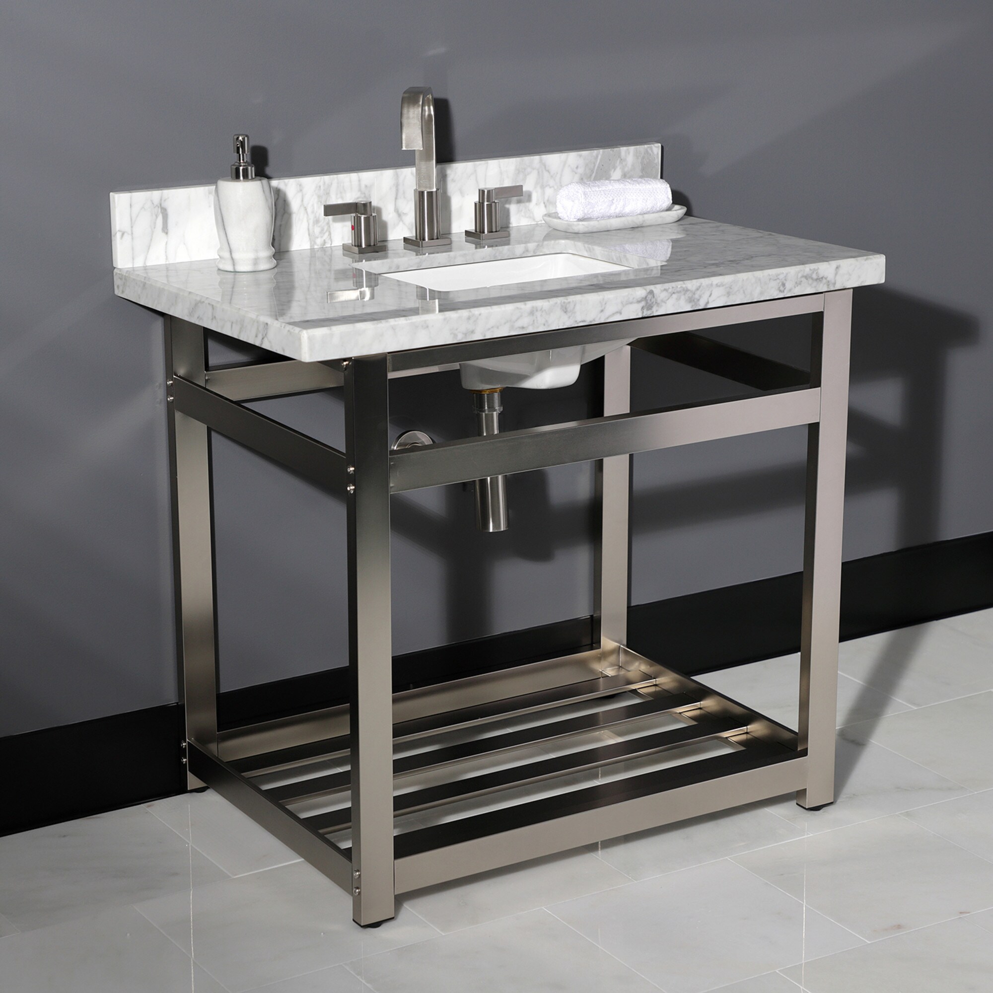 Kingston Brass WLKVPB3622M38SQ Vanity-Tops - View #4