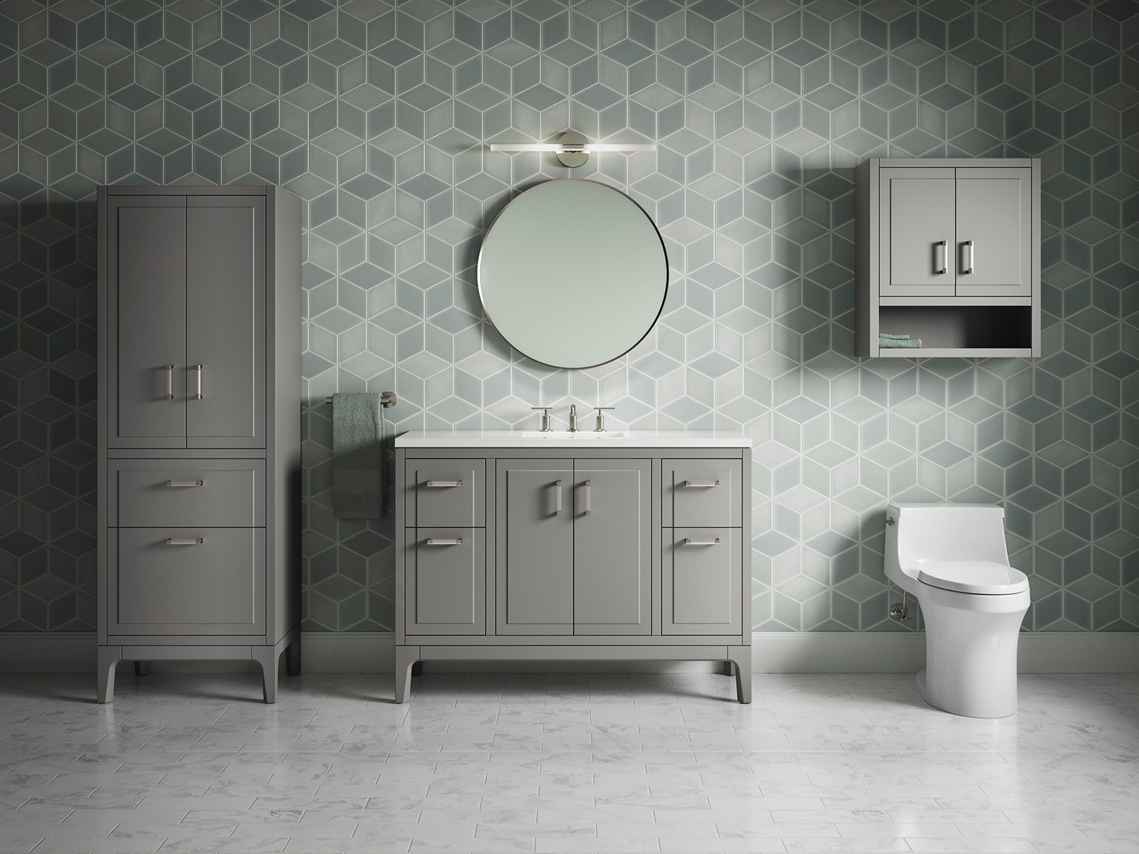 KOHLER 33556-ASB-1WT Linen-Cabinets - View #2