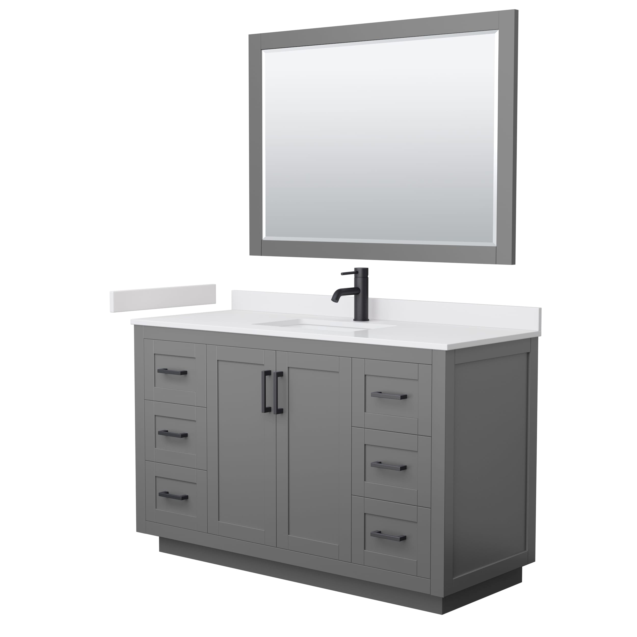 Wyndham Collection WCF292954SGBWCUNSM46 Bath-Vanity-Combo - View #2