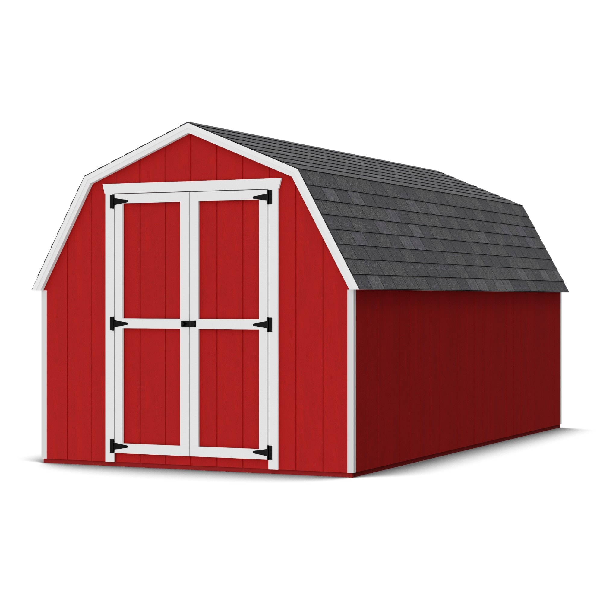 Little Cottage Co 8X16 VGB-4-PC-FK Value Gambrel Barn 8-ft x 16-ft Gambrel Style Wood Outdoor Storage Shed with 2 Doors