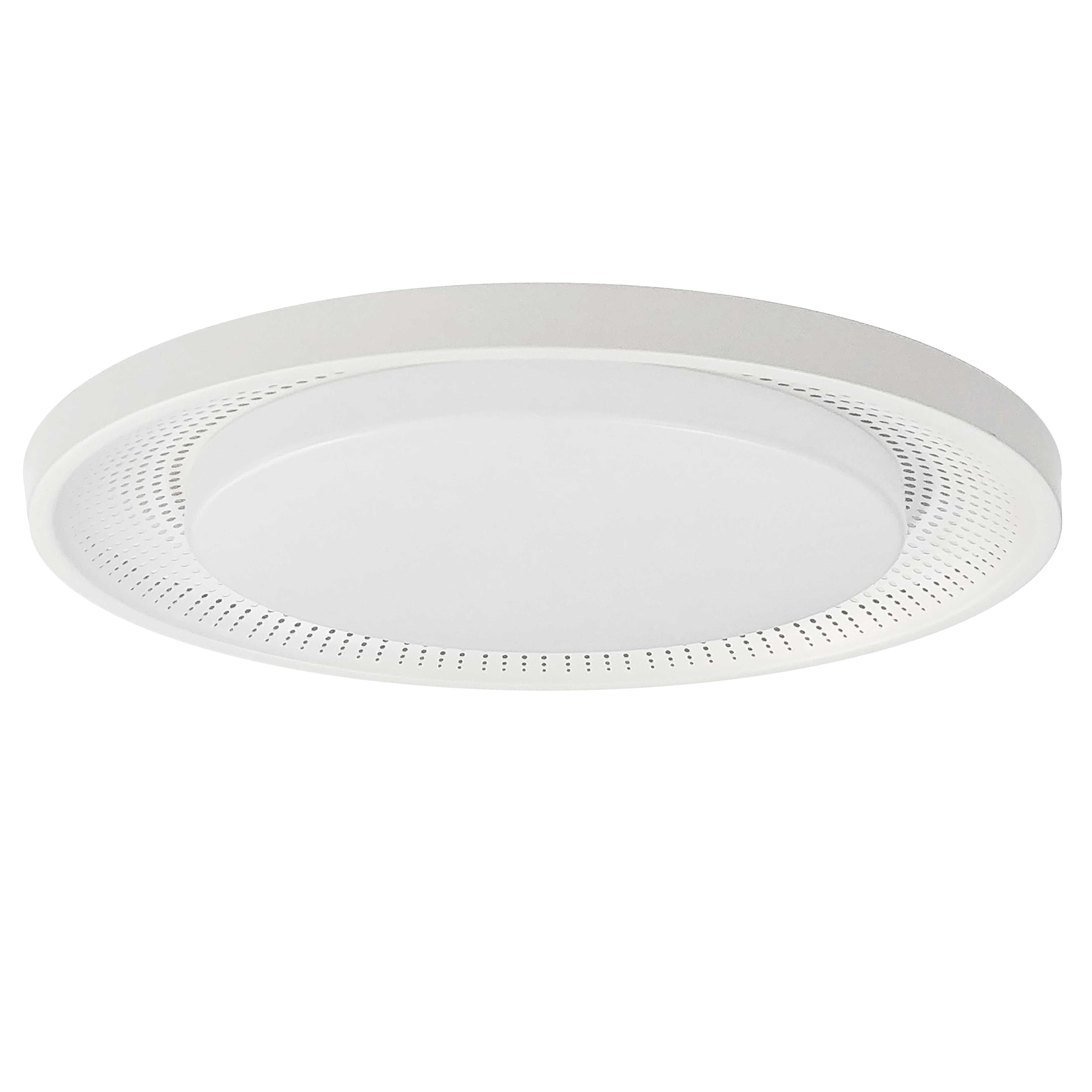 Dainolite BLL-1730LEDFH-MW Boullier 1 -Light 17.375-in Matte White Integrated LED Flush Mount Light
