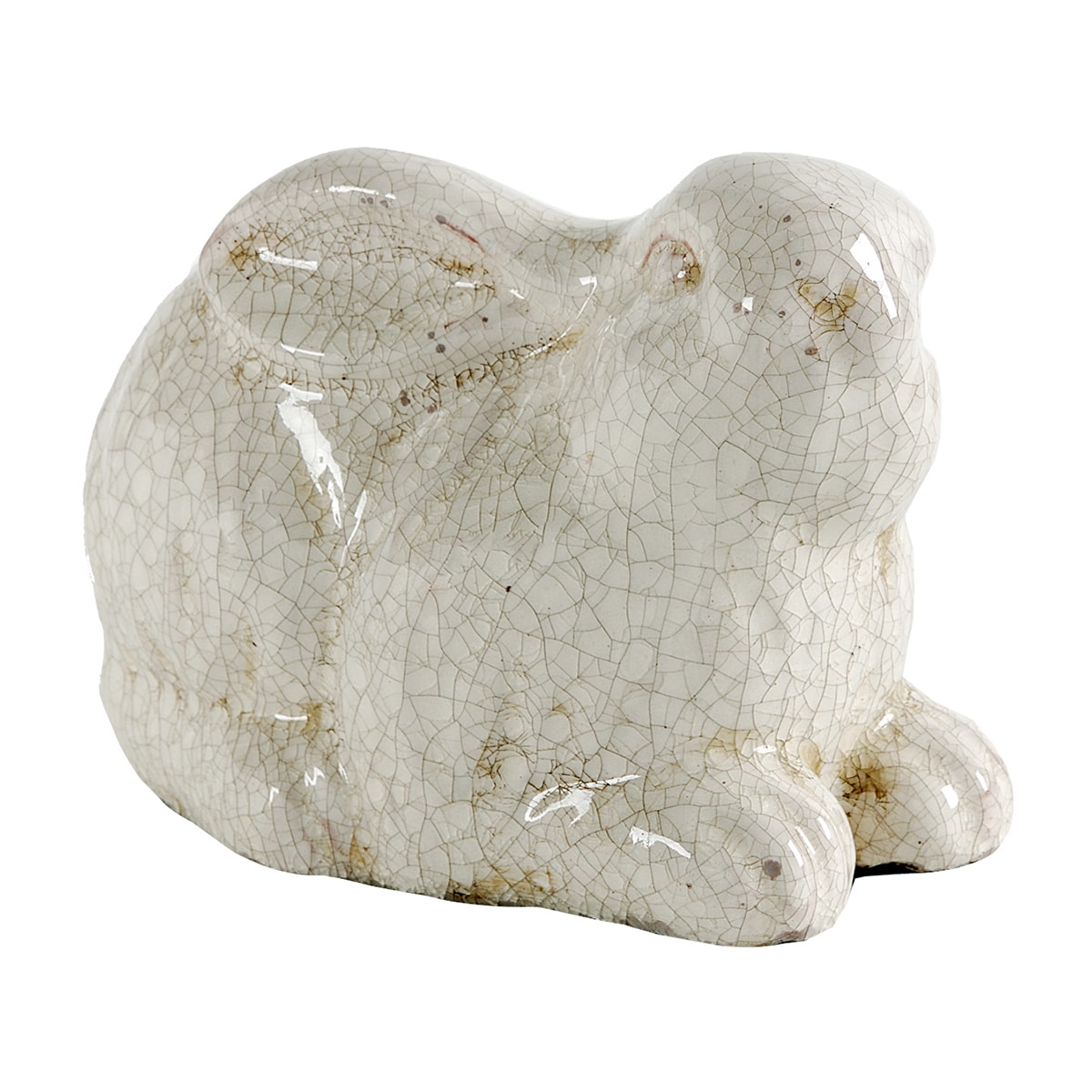 A&B Home 67325 6.3-Inches H x 5-Inches W Off-white Rabbit Garden Statue