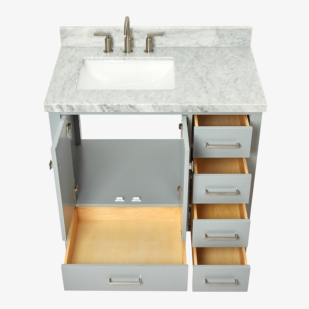 ARIEL A037SLCWRVOGRY Bath-Vanity-Combo - View #6