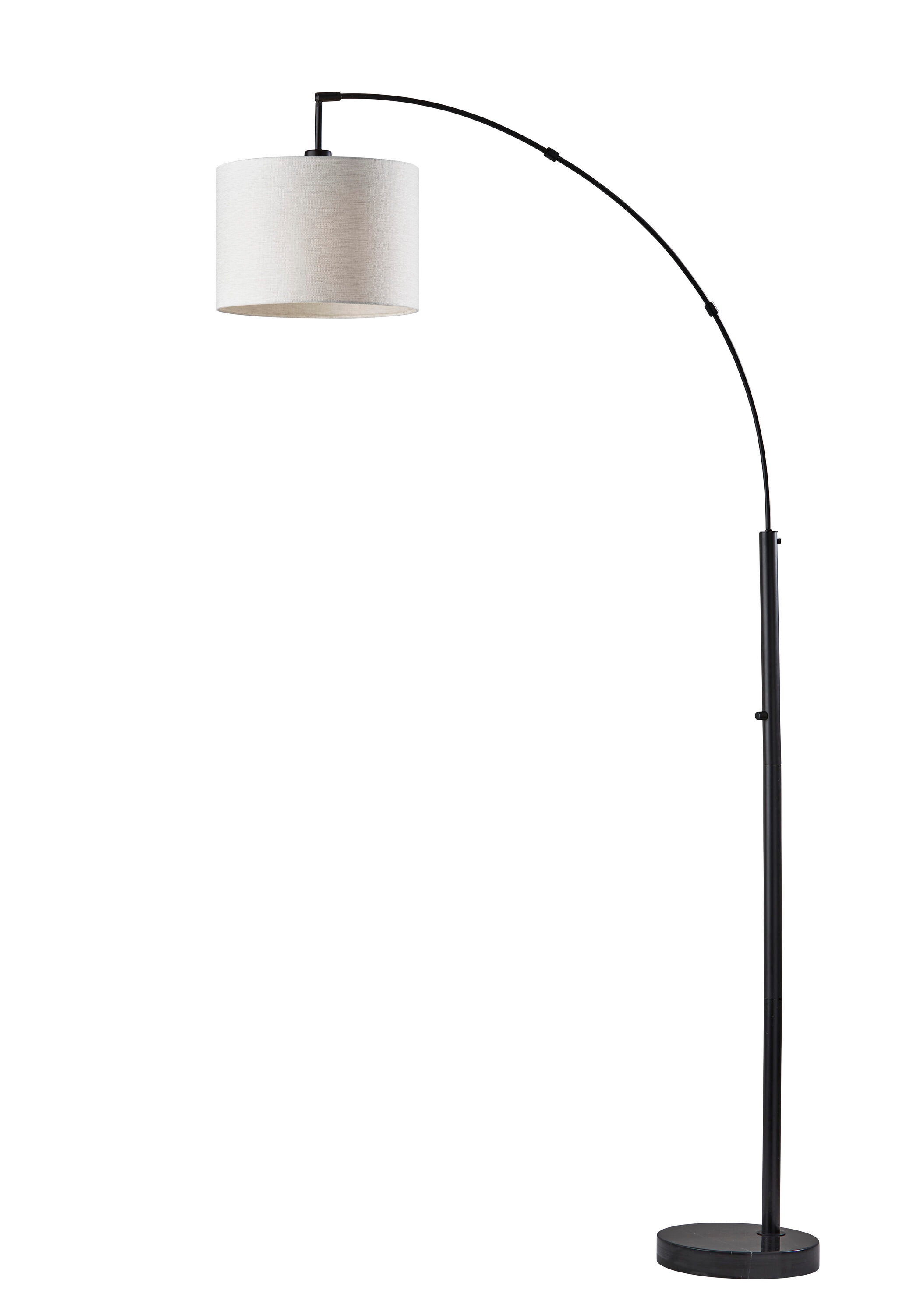 adesso bowery arc floor lamp