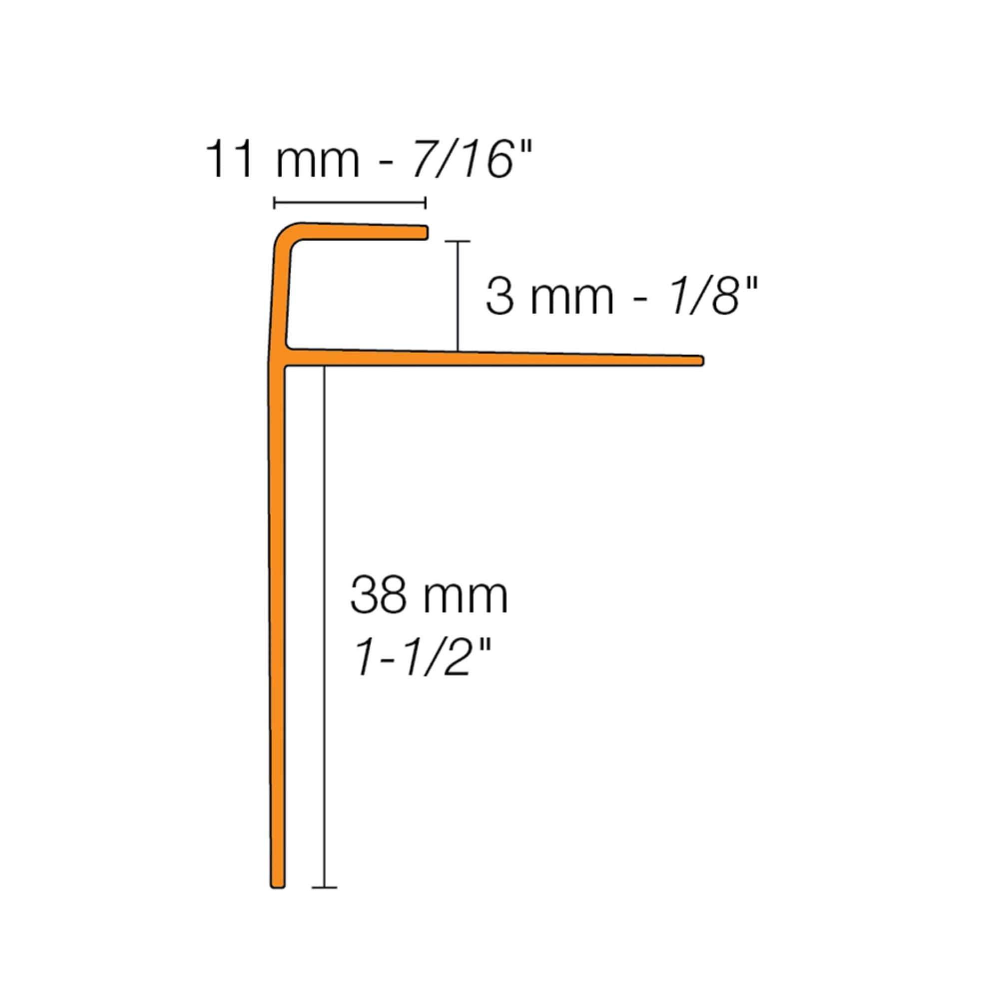 Schluter Systems VPSTRL30ATGB Stair-Nosing - View #4