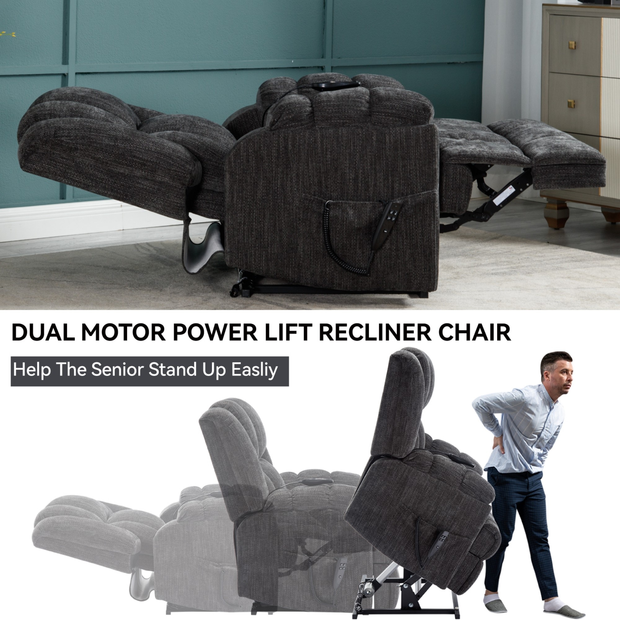 Boyel Living BL-CM889GY recliners - View #11
