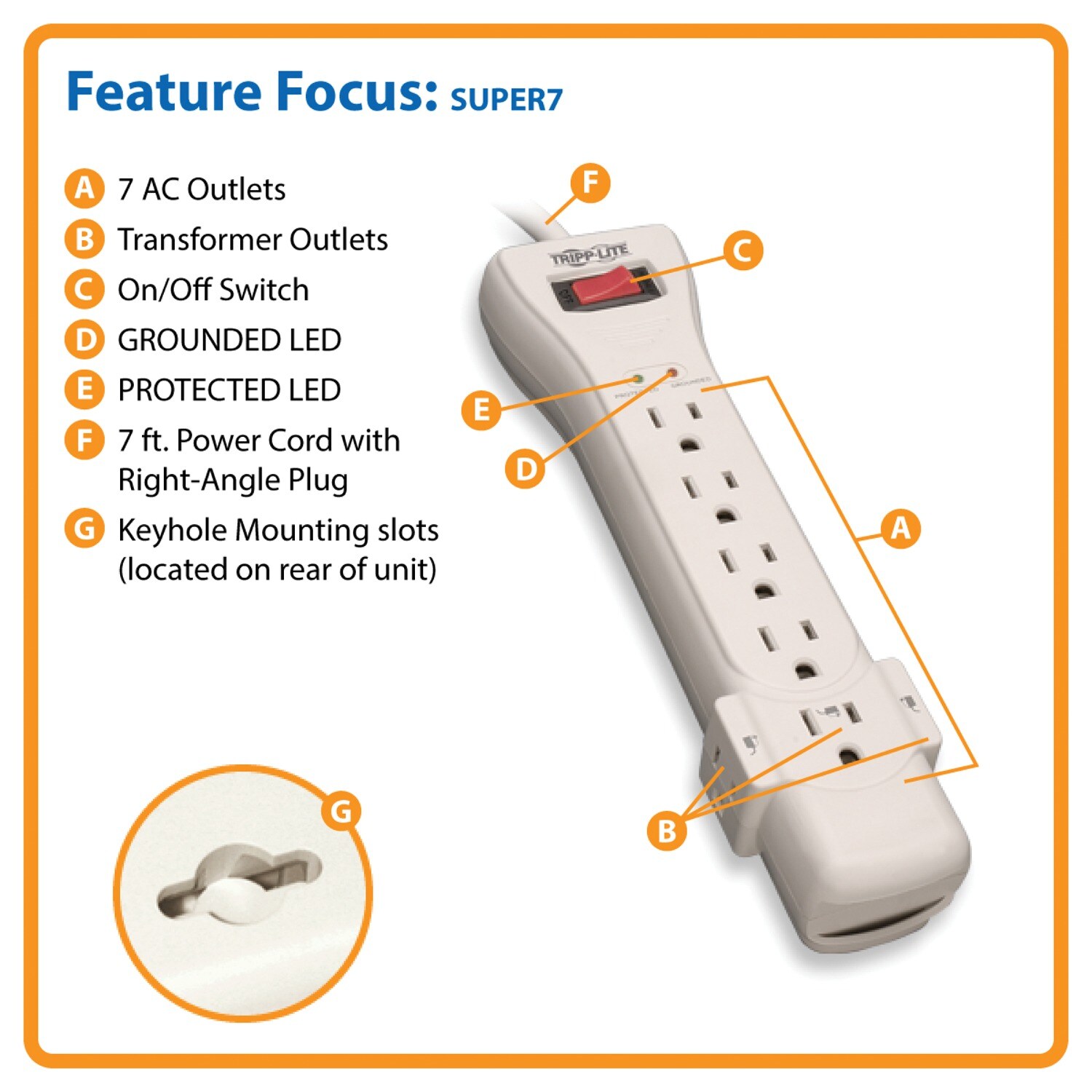 Tripp Lite TRPSUPER7 Surge-Protectors - View #2