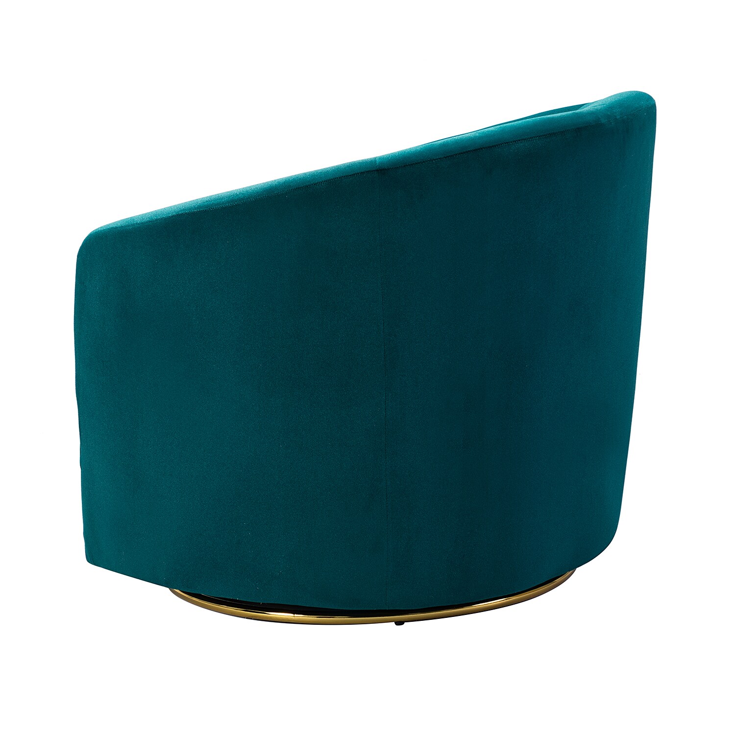 14 Karat Home Contemporary Velvet Accent Swivel Chair TEAL Green