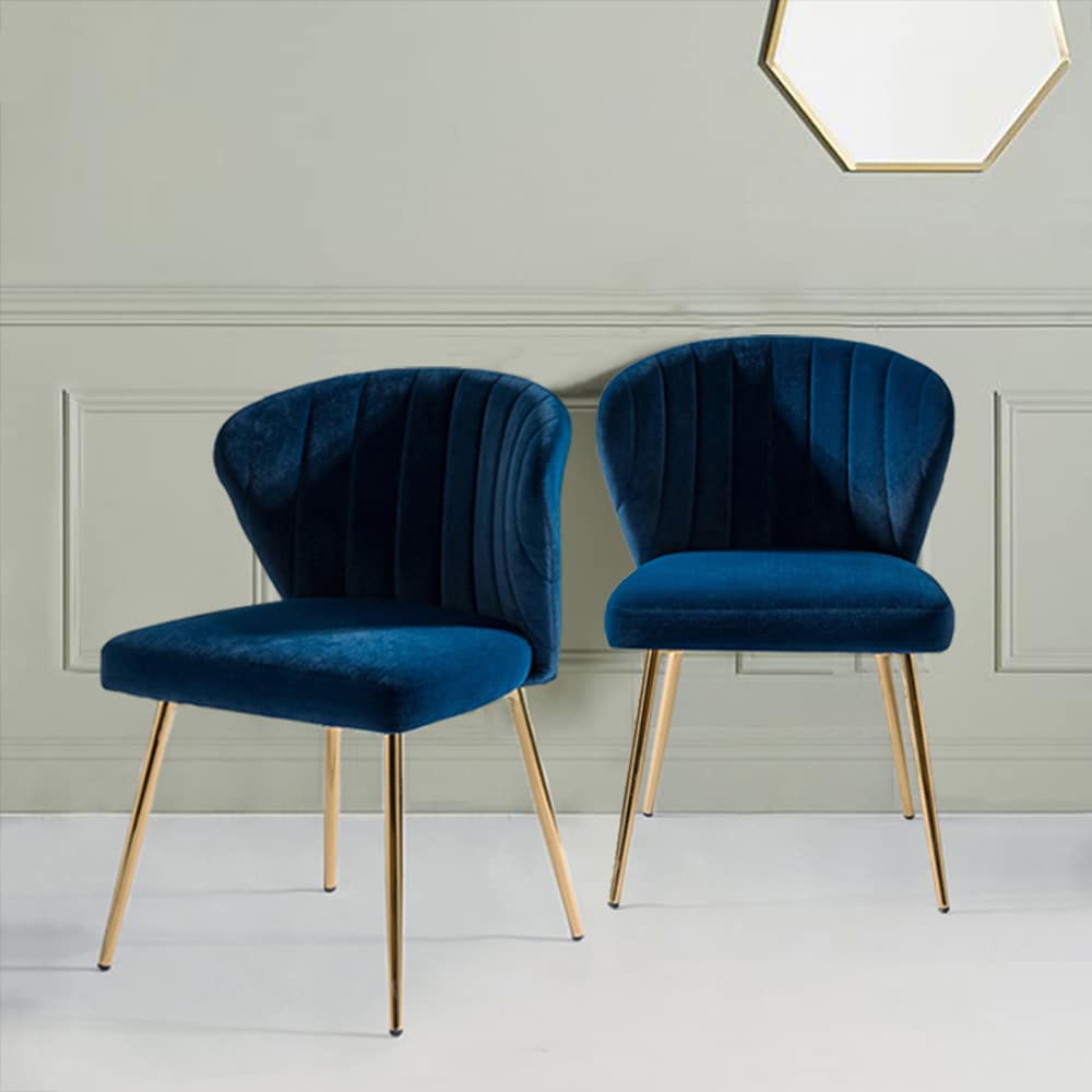 14 Karat Home CHM0011-S2-NAVY chairs - View #2