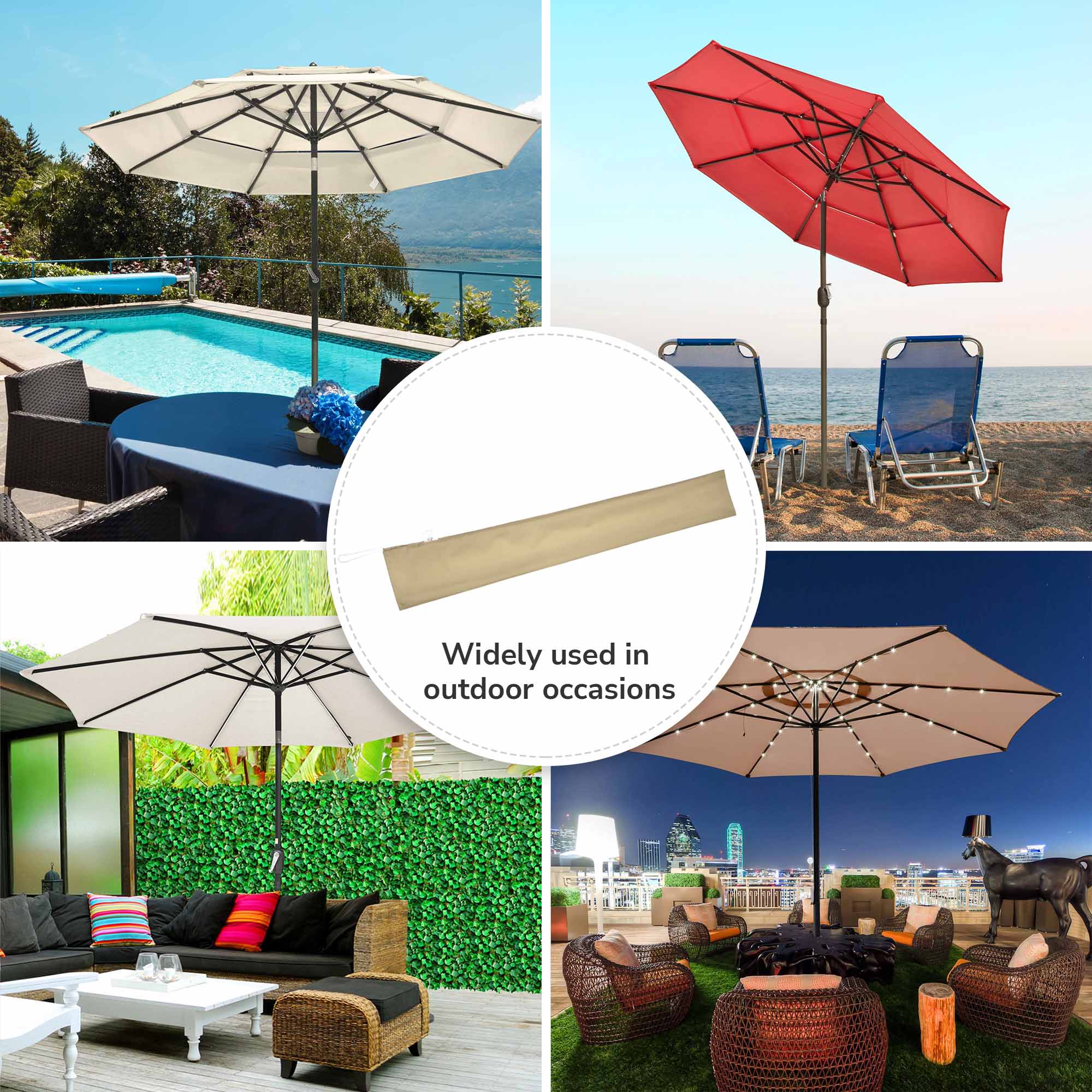 Yescom 07UMBSET012-10FT-LO Umbrellas-2 - View #6