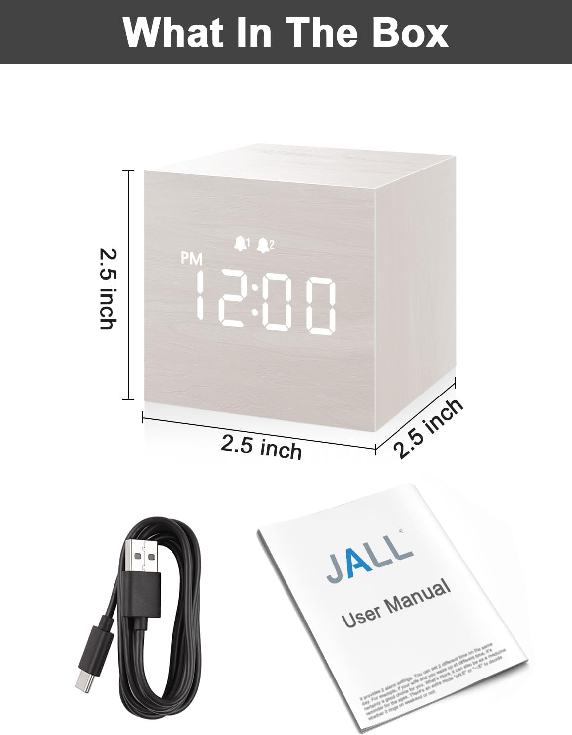 JALL V18050-WHITE Indoor-Outdoor-Clocks - View #2